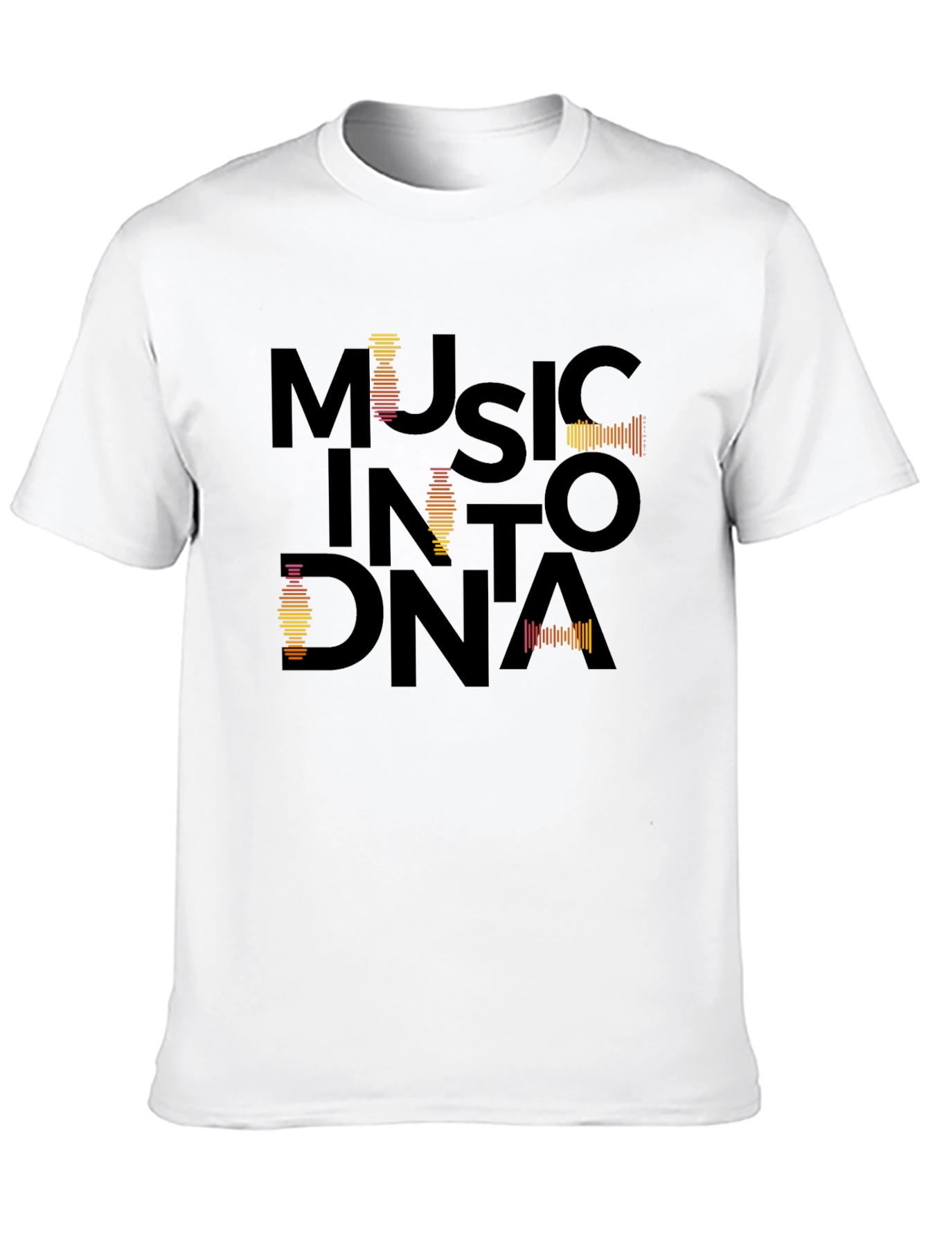 Music Into DNA Black Graphic Tee
