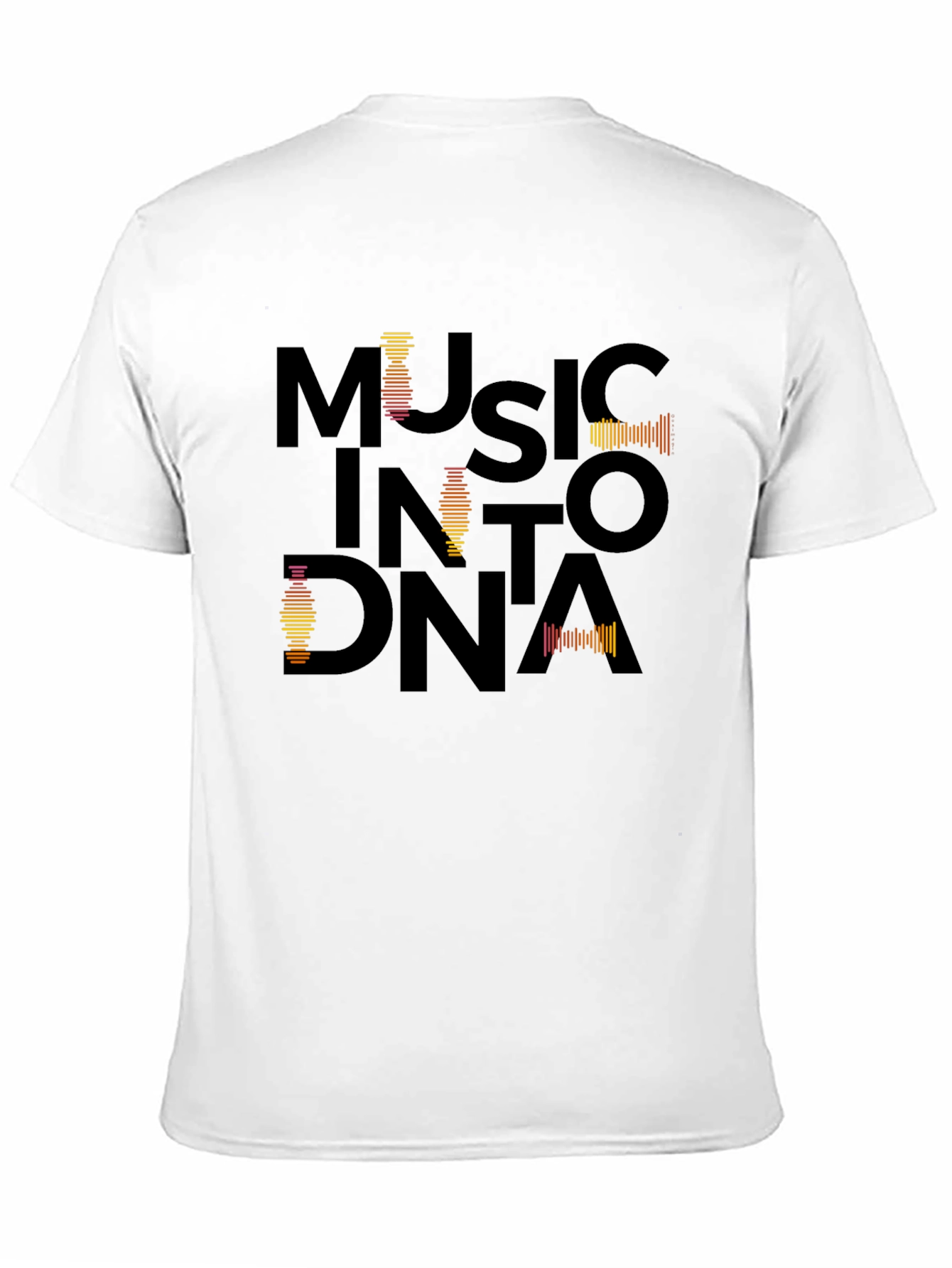 Music Into DNA Black Graphic Tee