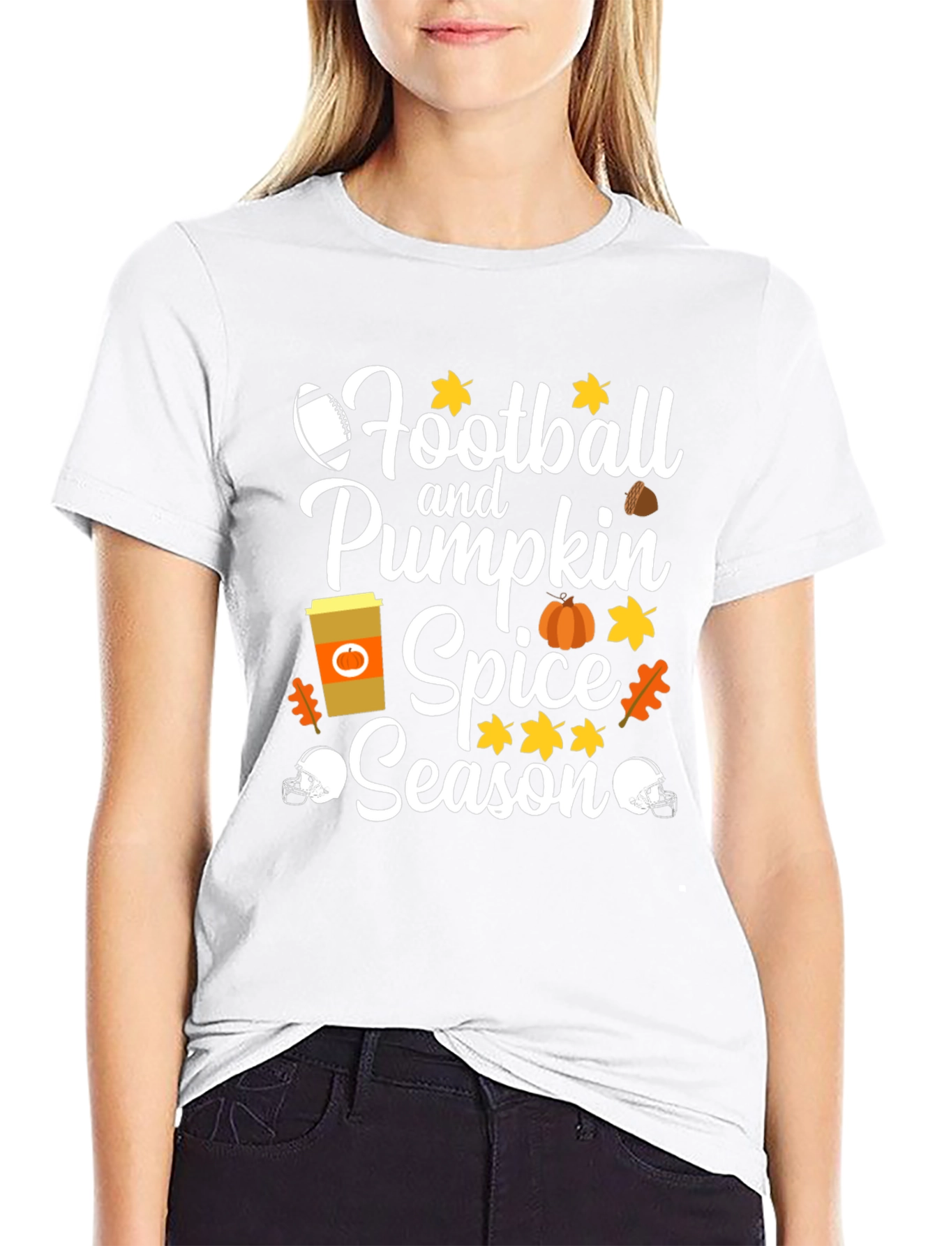 Football and Pumpkin Spice Season T-Shirt