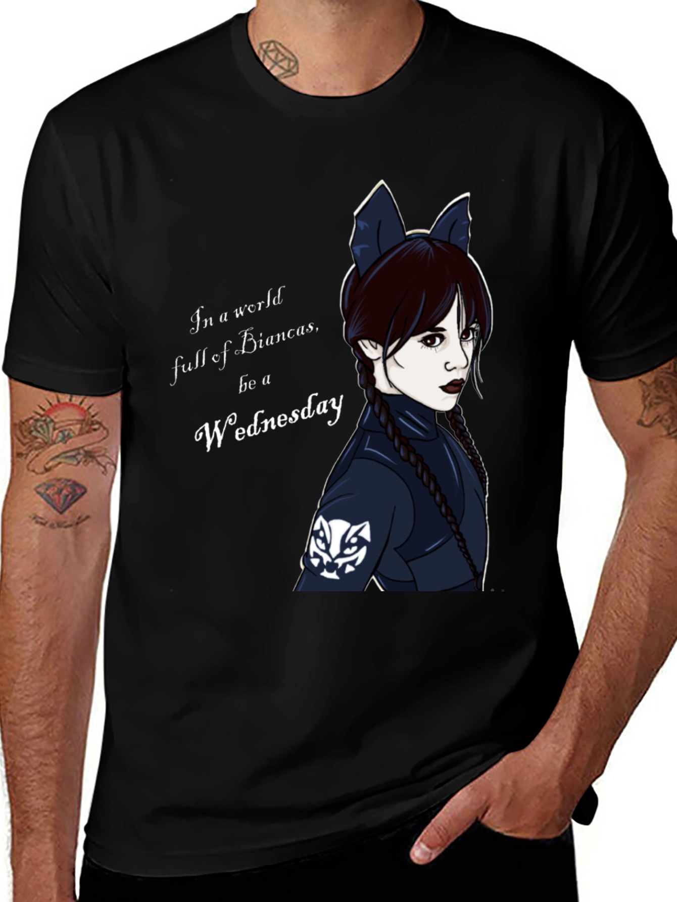 Wednesday Addams Black T-Shirt