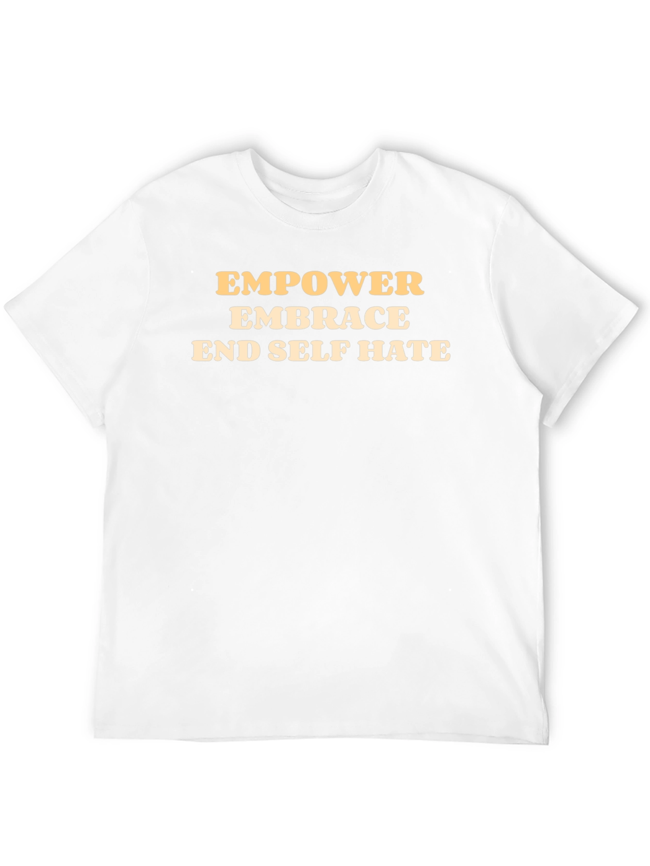 Empower Embrace End Self Hate Black T-Shirt