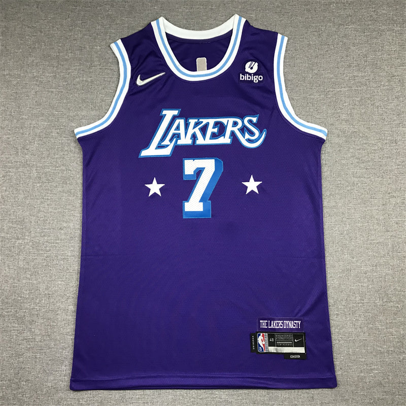 Men's Los Angeles Lakers Carmelo Anthony Purple Swingman Jerseys - City Edition