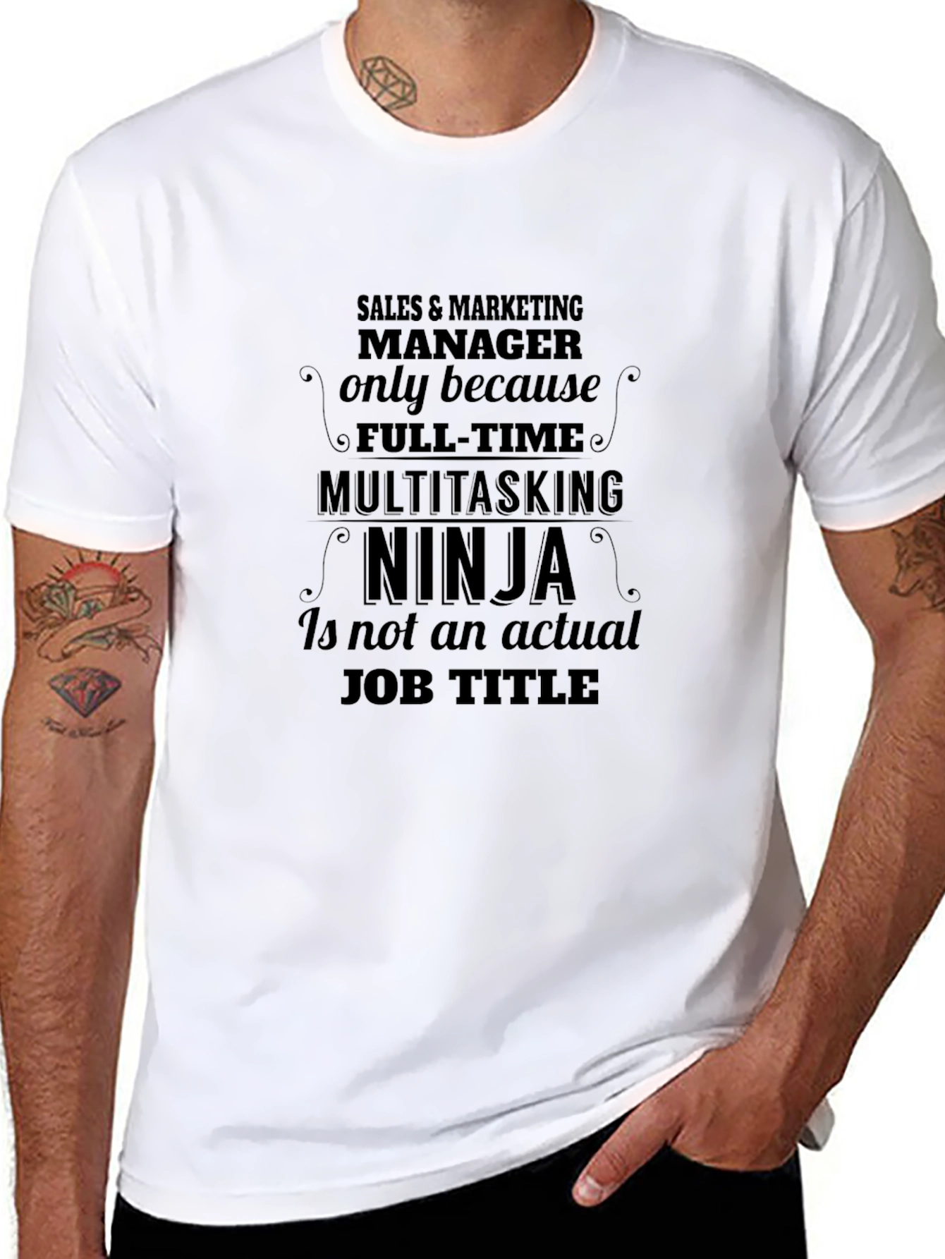 Sales & Marketing Manager Ninja T-Shirt