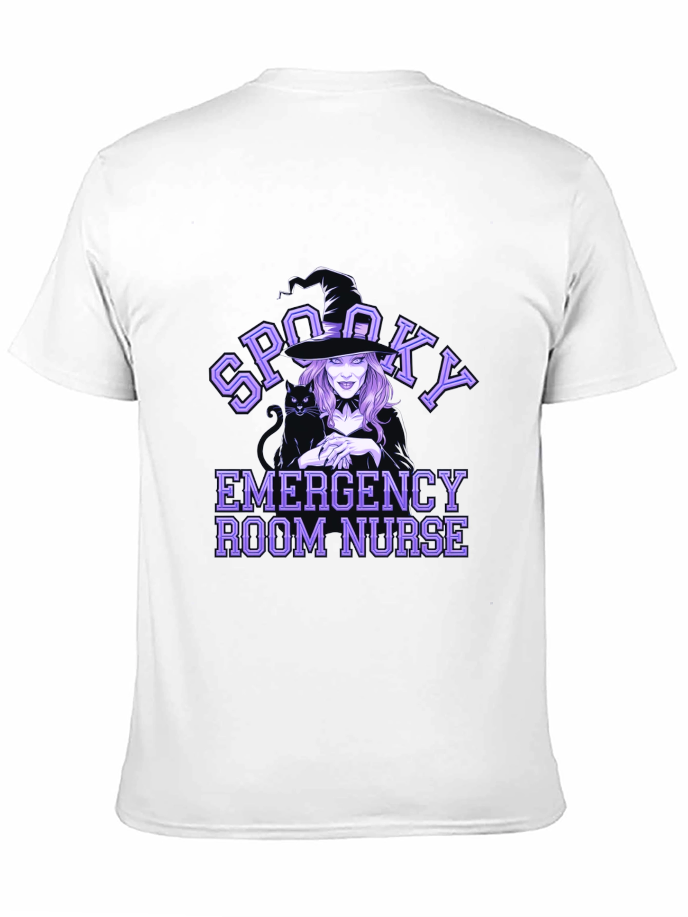 Spooky Emergency Room Nurse Black T-Shirt
