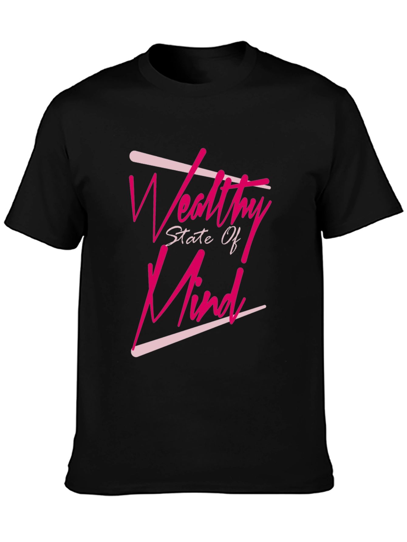Wealthy State Of Mind Black T-Shirt
