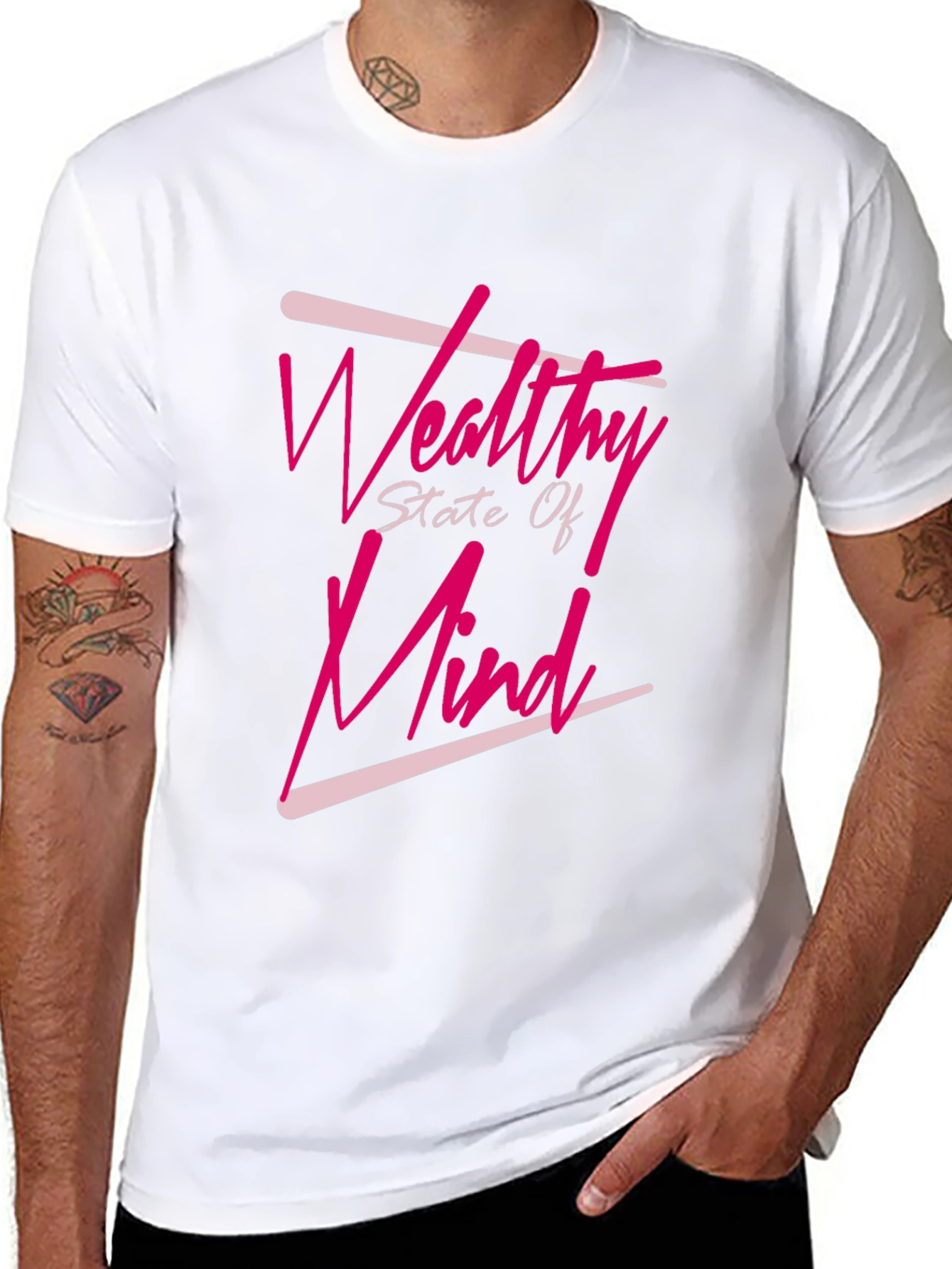 Wealthy State Of Mind Black T-Shirt