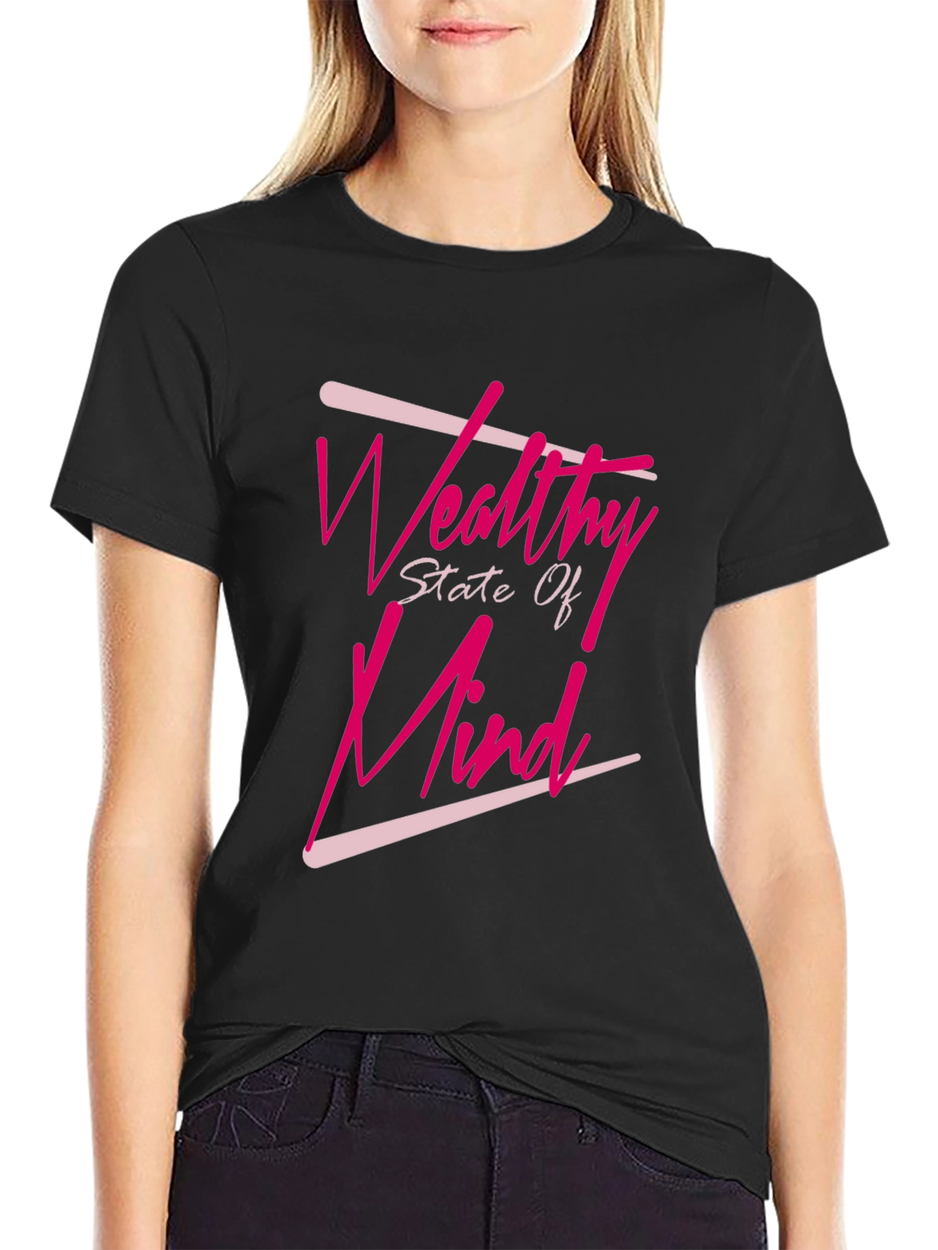 Wealthy State Of Mind Black T-Shirt