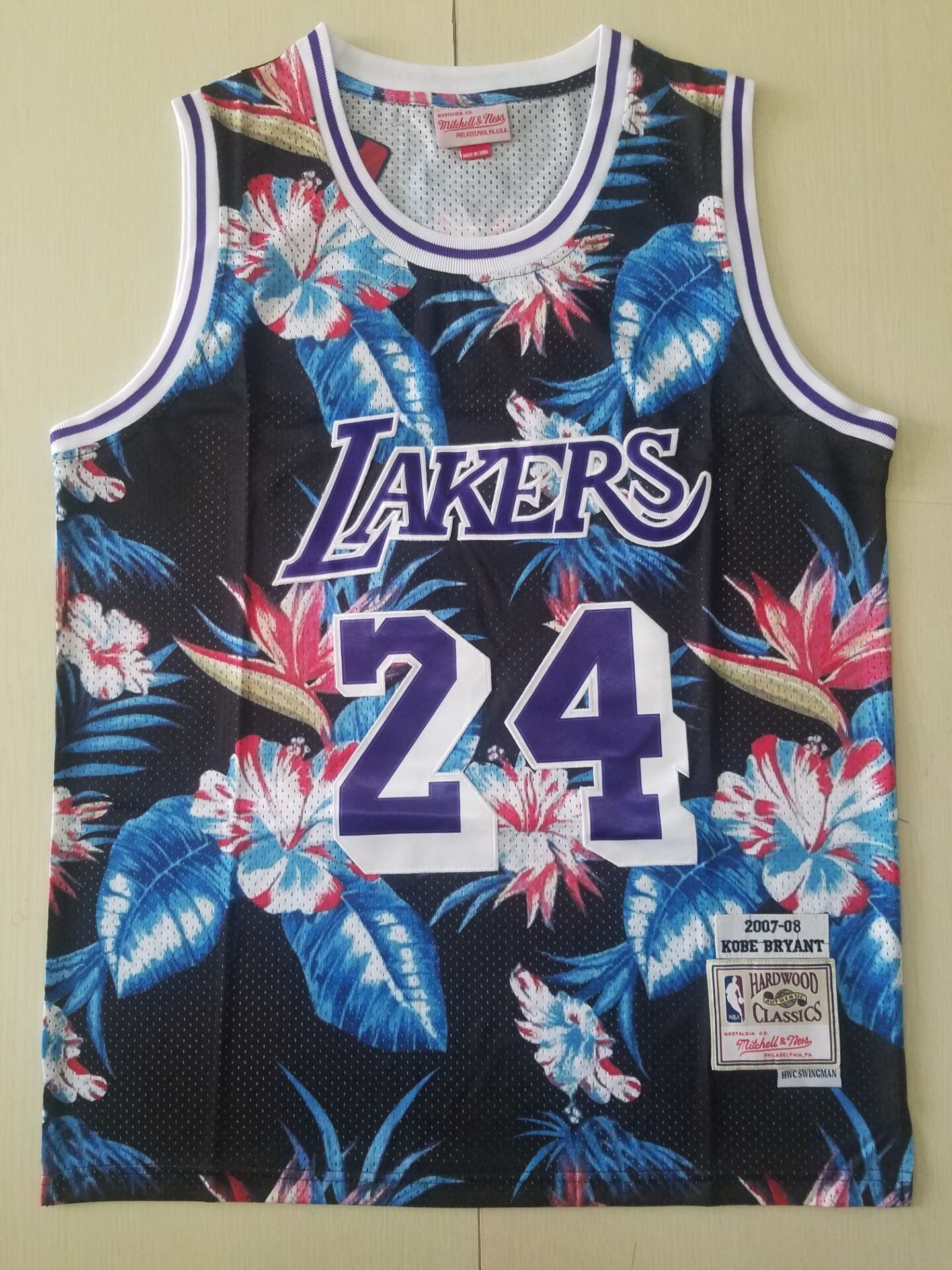 Men's Los Angeles Lakers Kobe Bryant Hardwood Classics Player Jerseys