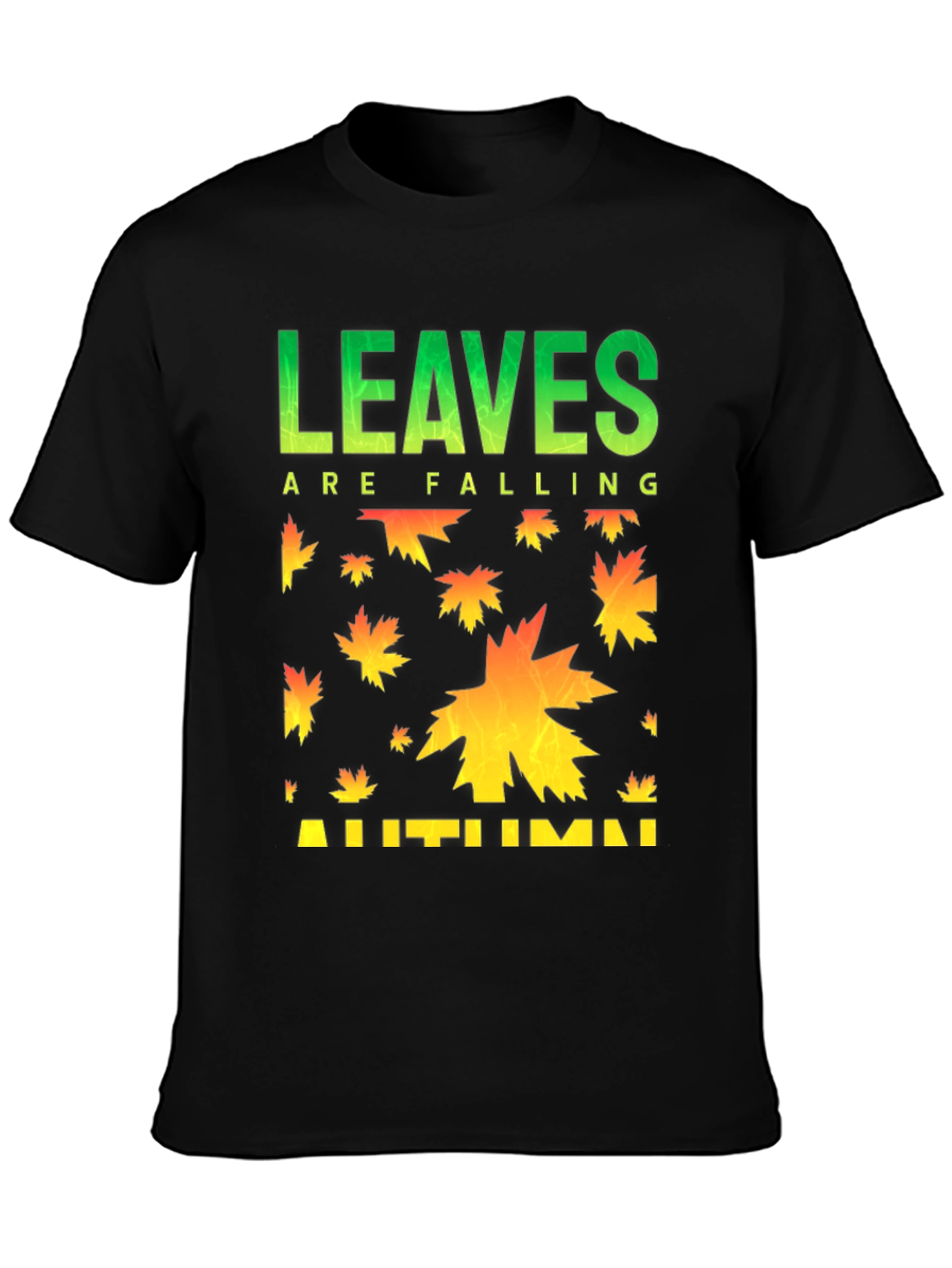 Autumn Leaves Falling Graphic T-Shirt