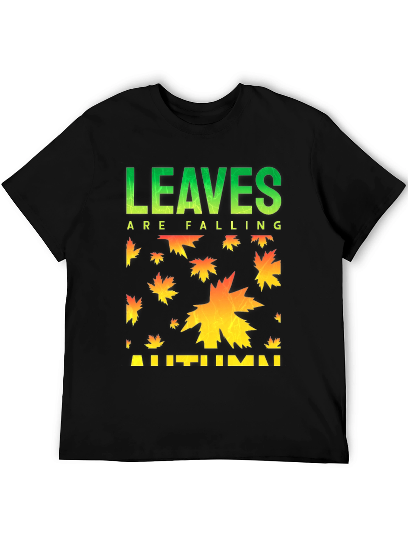 Autumn Leaves Falling Graphic T-Shirt