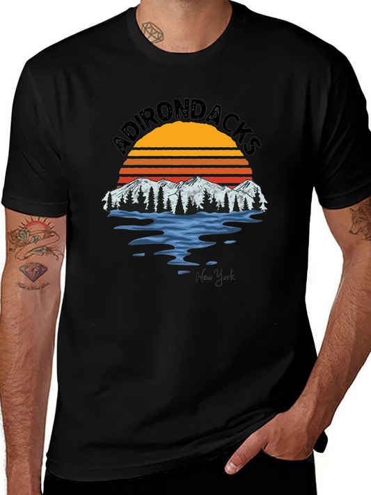 Adirondacks NY Graphic Tee - Vintage Style