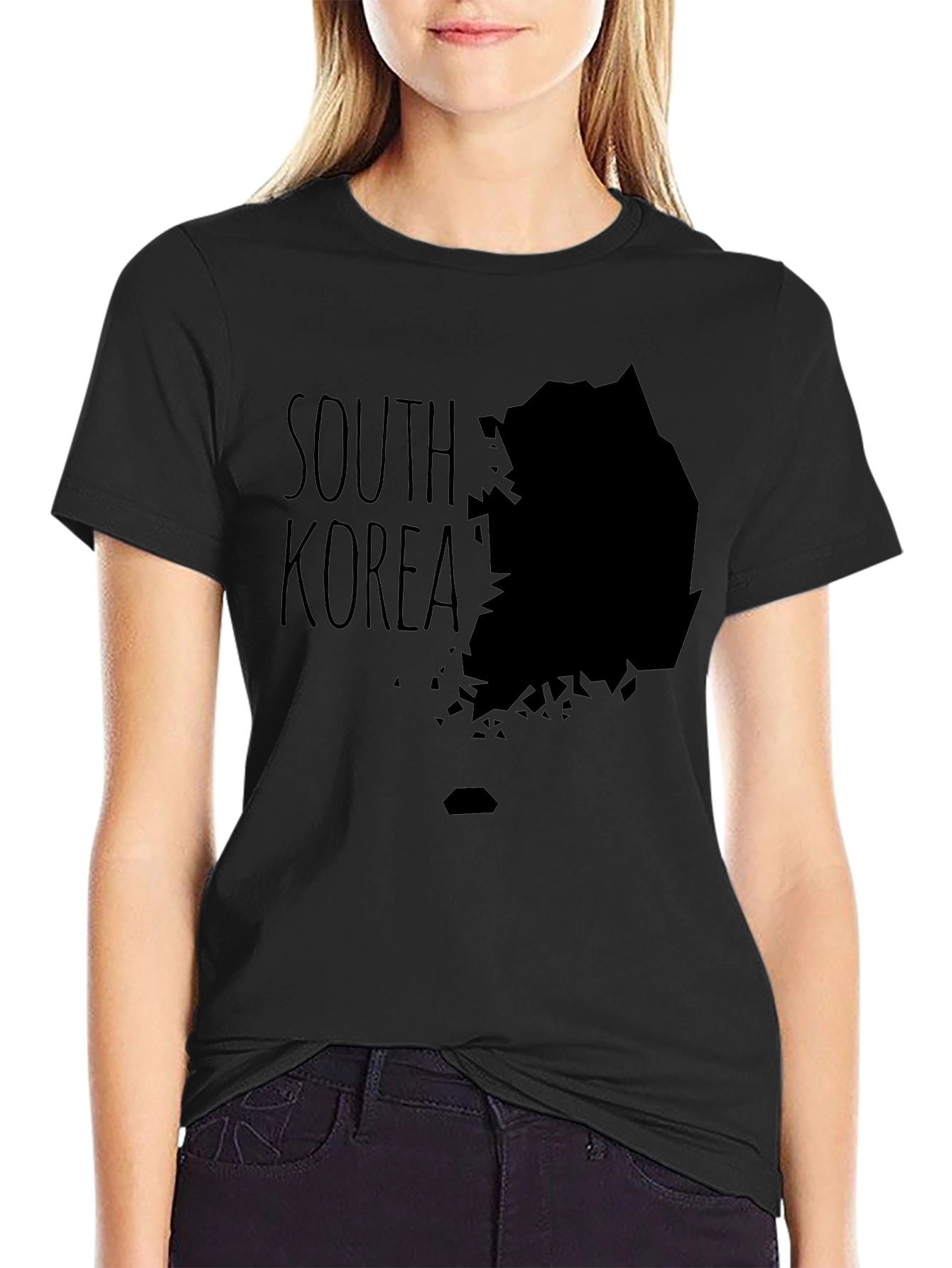 South Korea Map Graphic T-Shirt