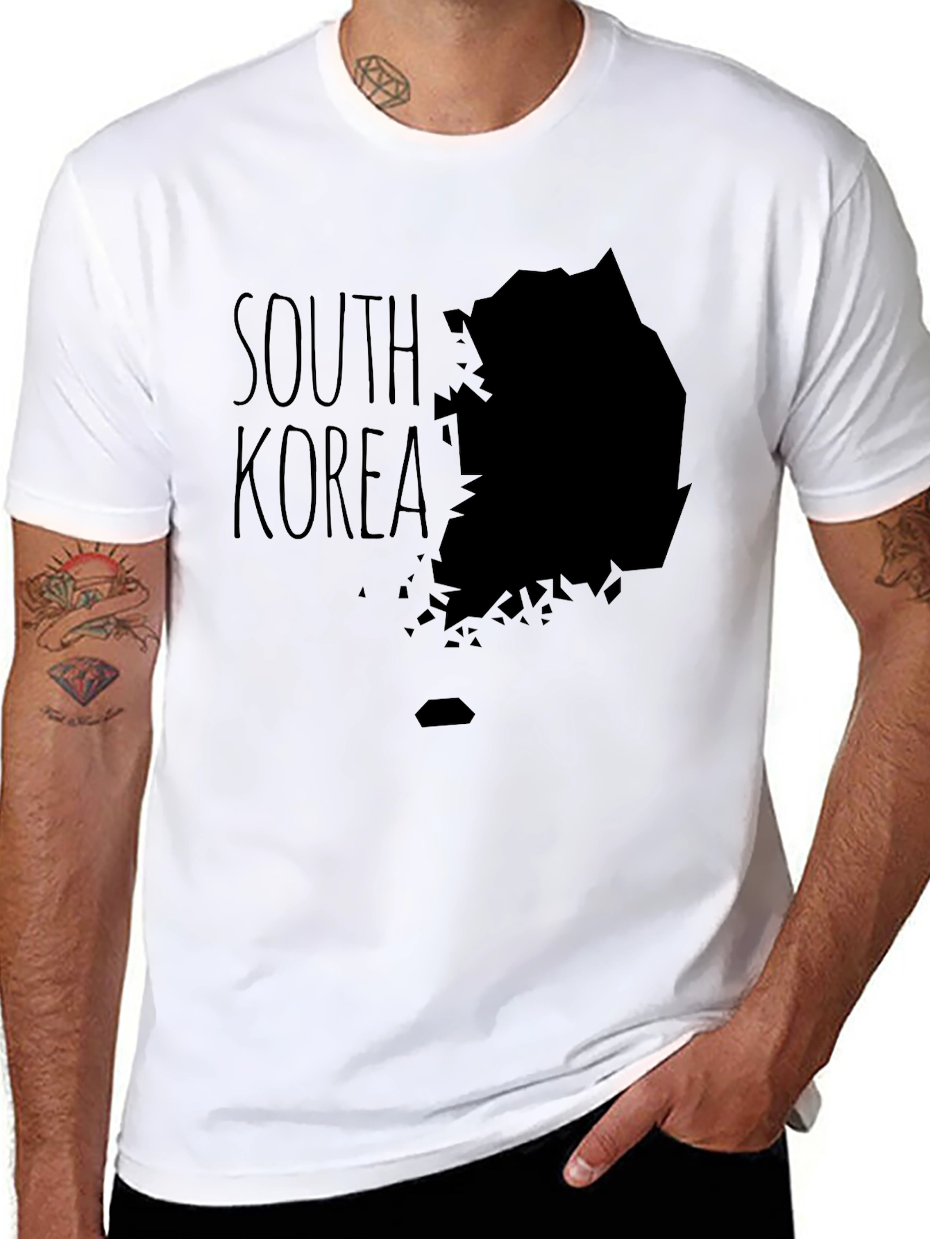 South Korea Map Graphic T-Shirt