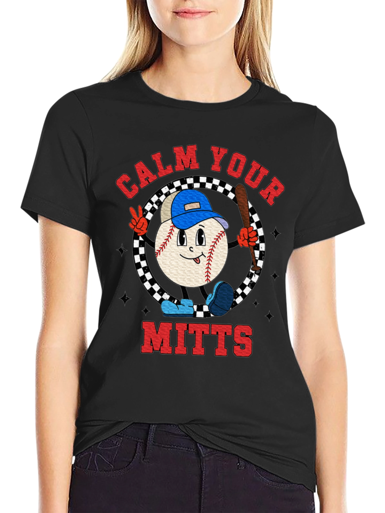 Calm Your Mitts Baseball T-Shirt
