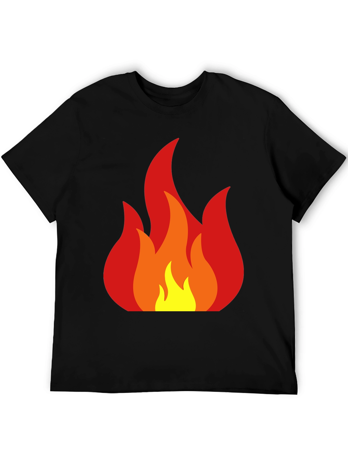 Flame Graphic Black T-Shirt