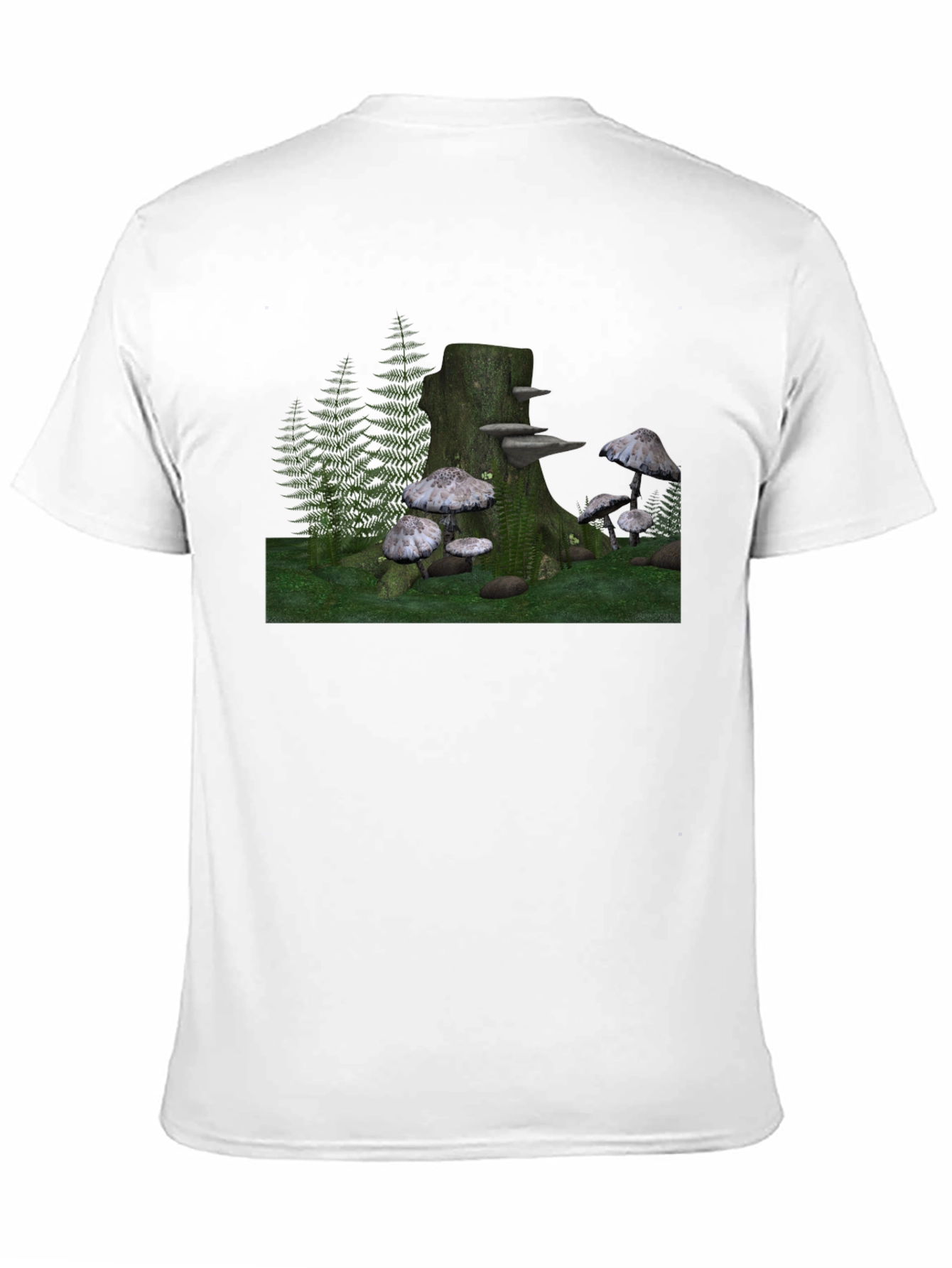 Mushroom Forest Stump Graphic Tee