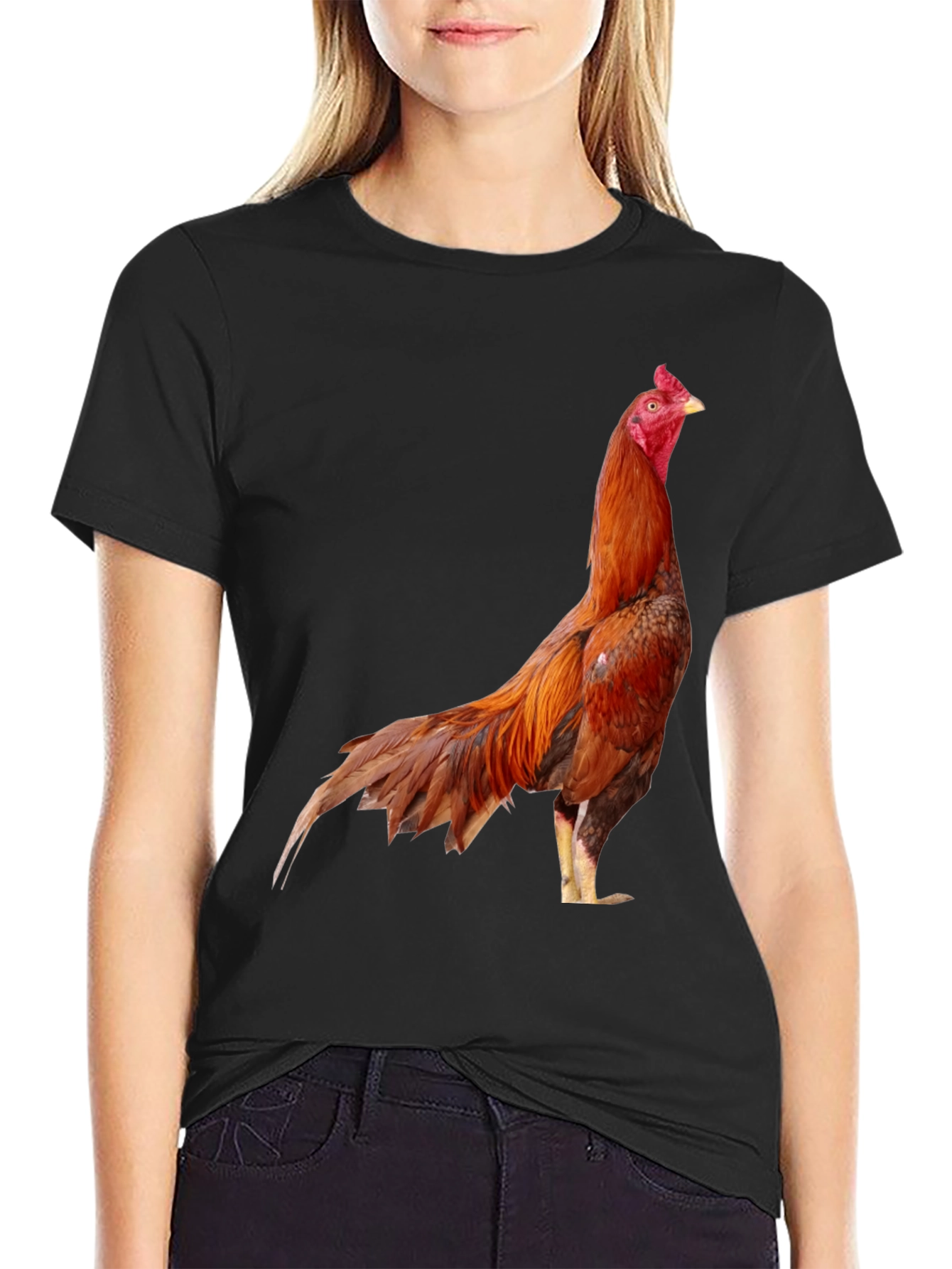 Rooster Graphic Tee - Cool Chicken T-Shirt