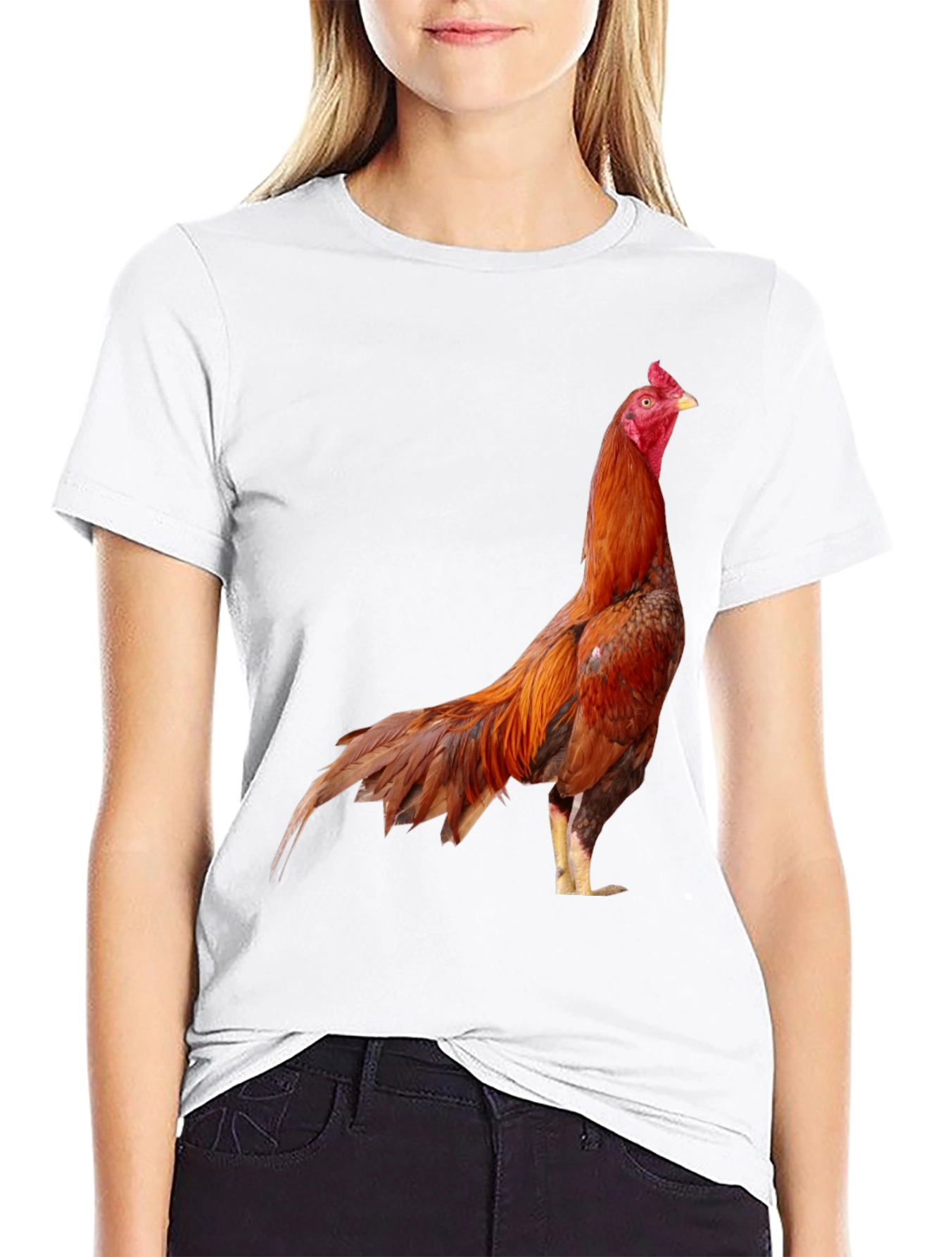 Rooster Graphic Tee - Cool Chicken T-Shirt