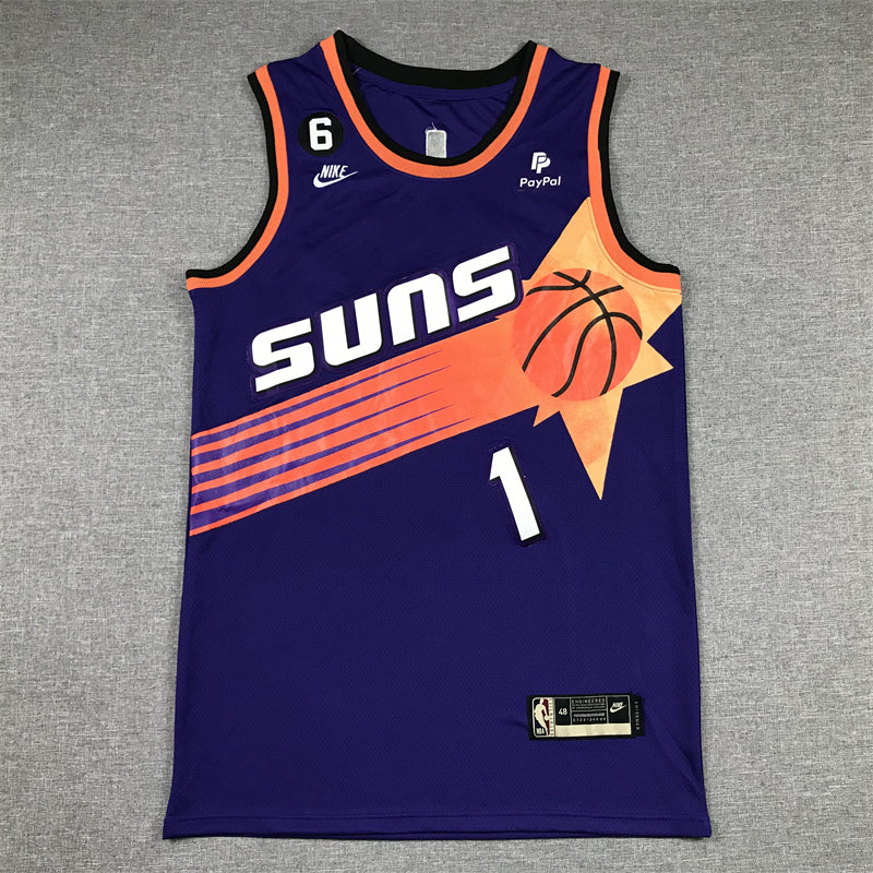 Men's Phoenix Suns Devin Booker #1 Purple 2022/23 Swingman Jerseys - Classic Edition