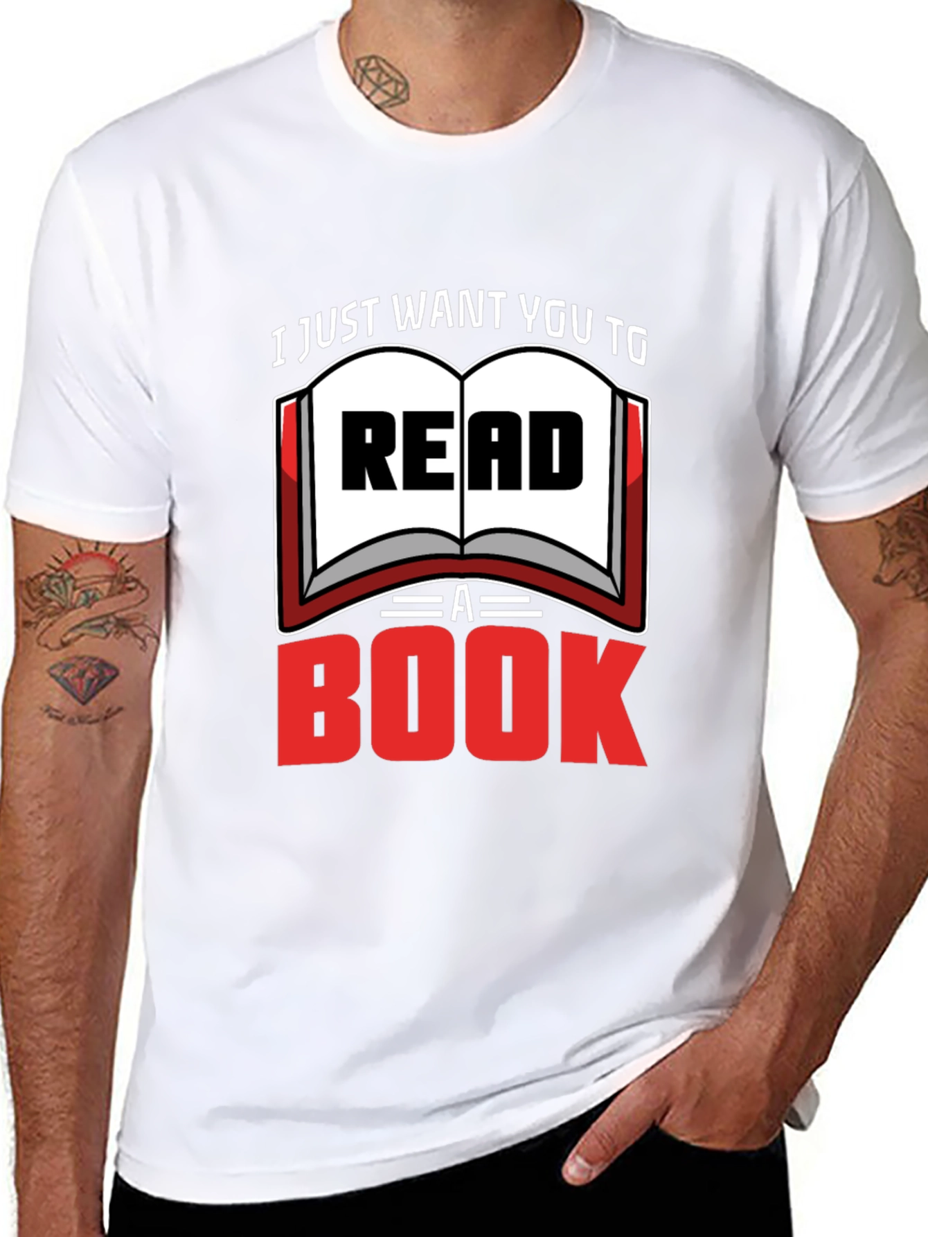 Read a Book Graphic T-Shirt