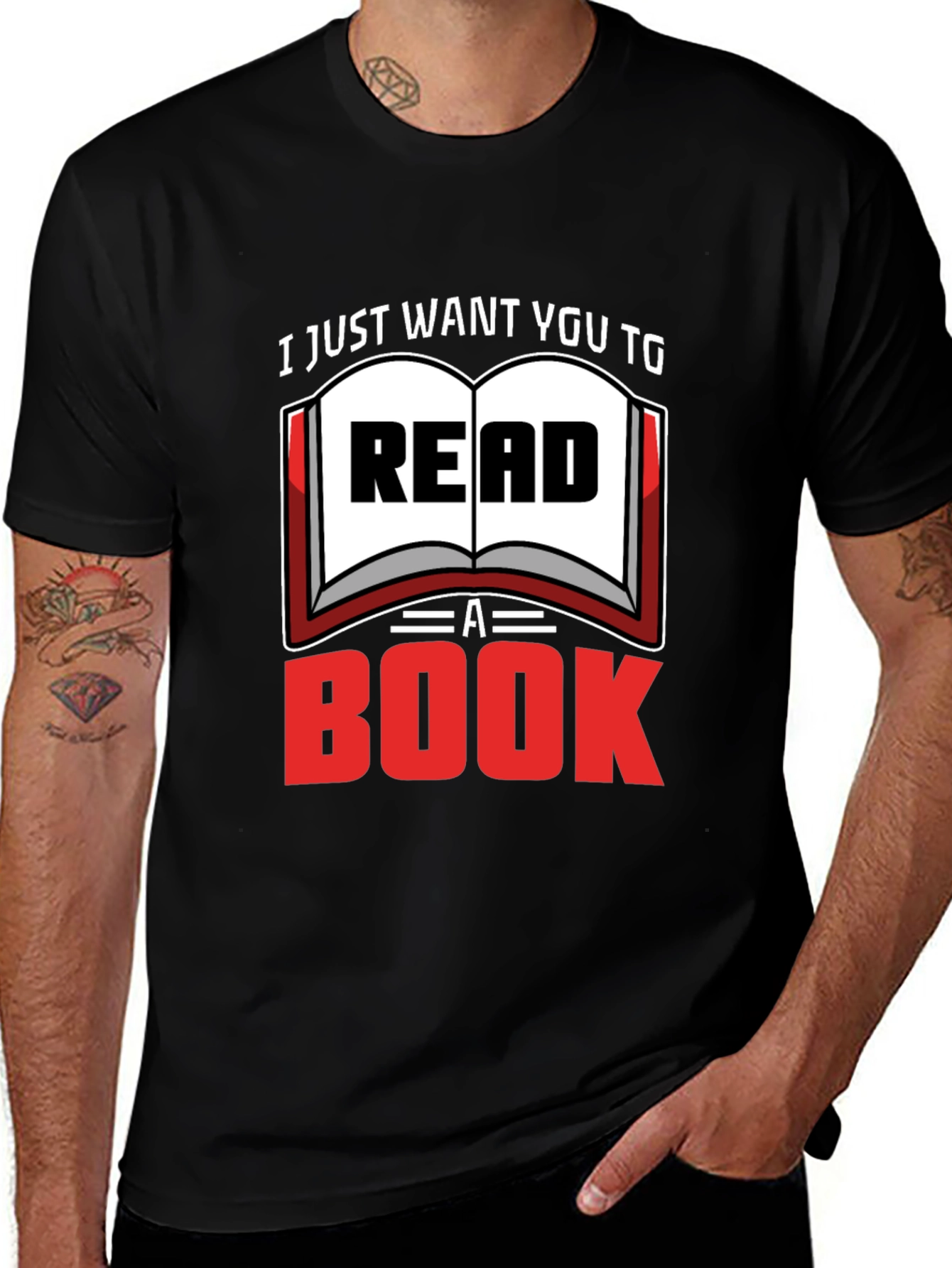 Read a Book Graphic T-Shirt