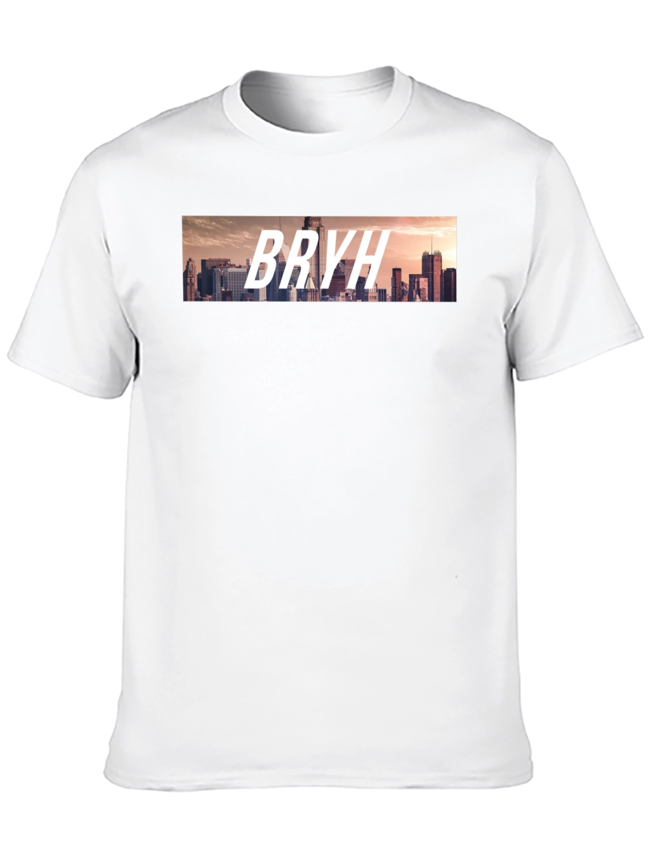 BRYH Cityscape Graphic Tee - Black Casual T-Shirt