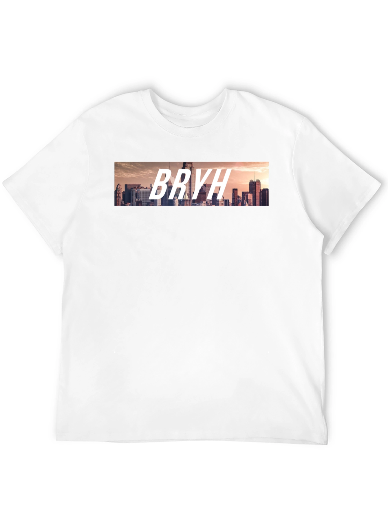 BRYH Cityscape Graphic Tee - Black Casual T-Shirt