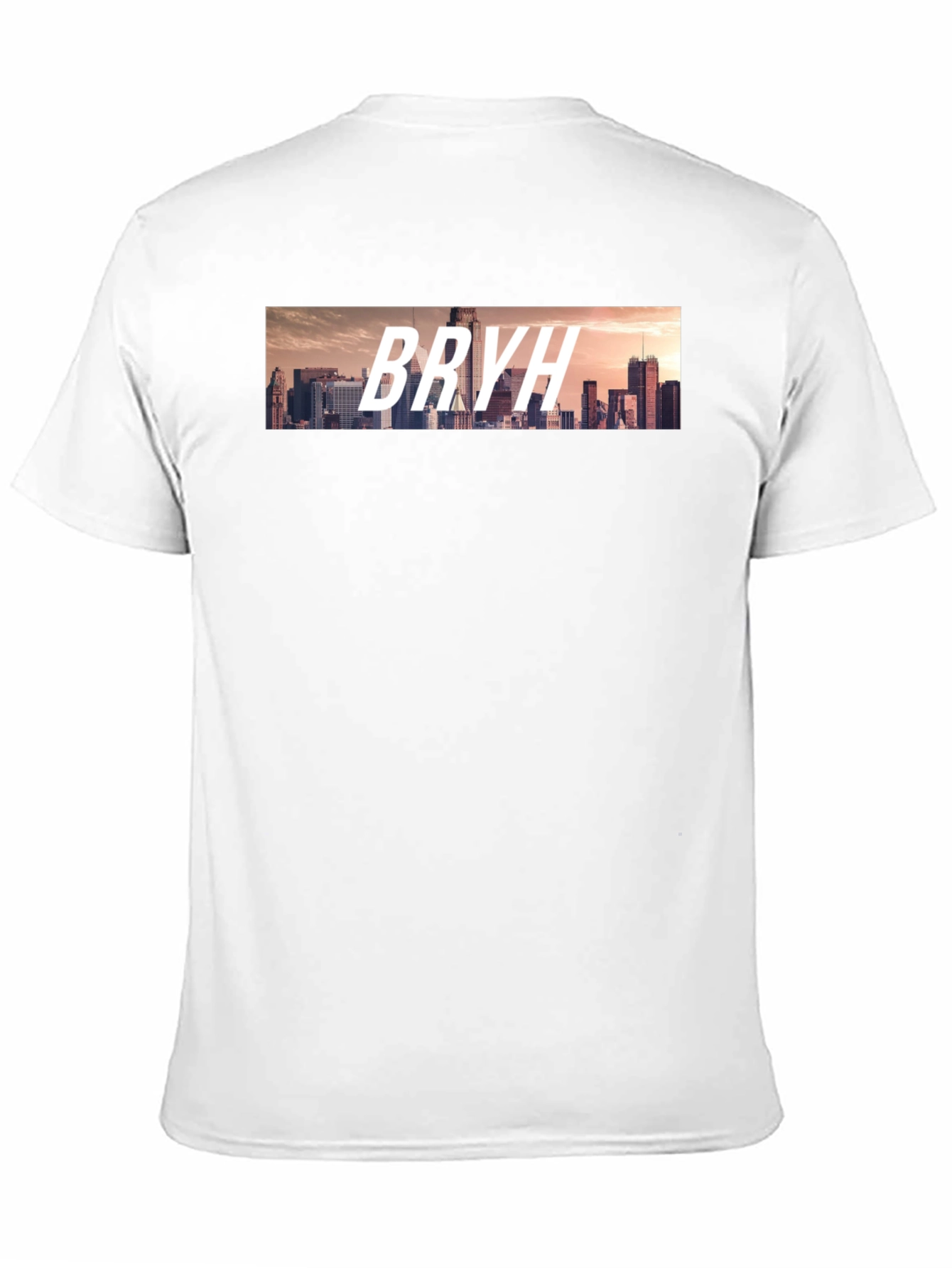 BRYH Cityscape Graphic Tee - Black Casual T-Shirt