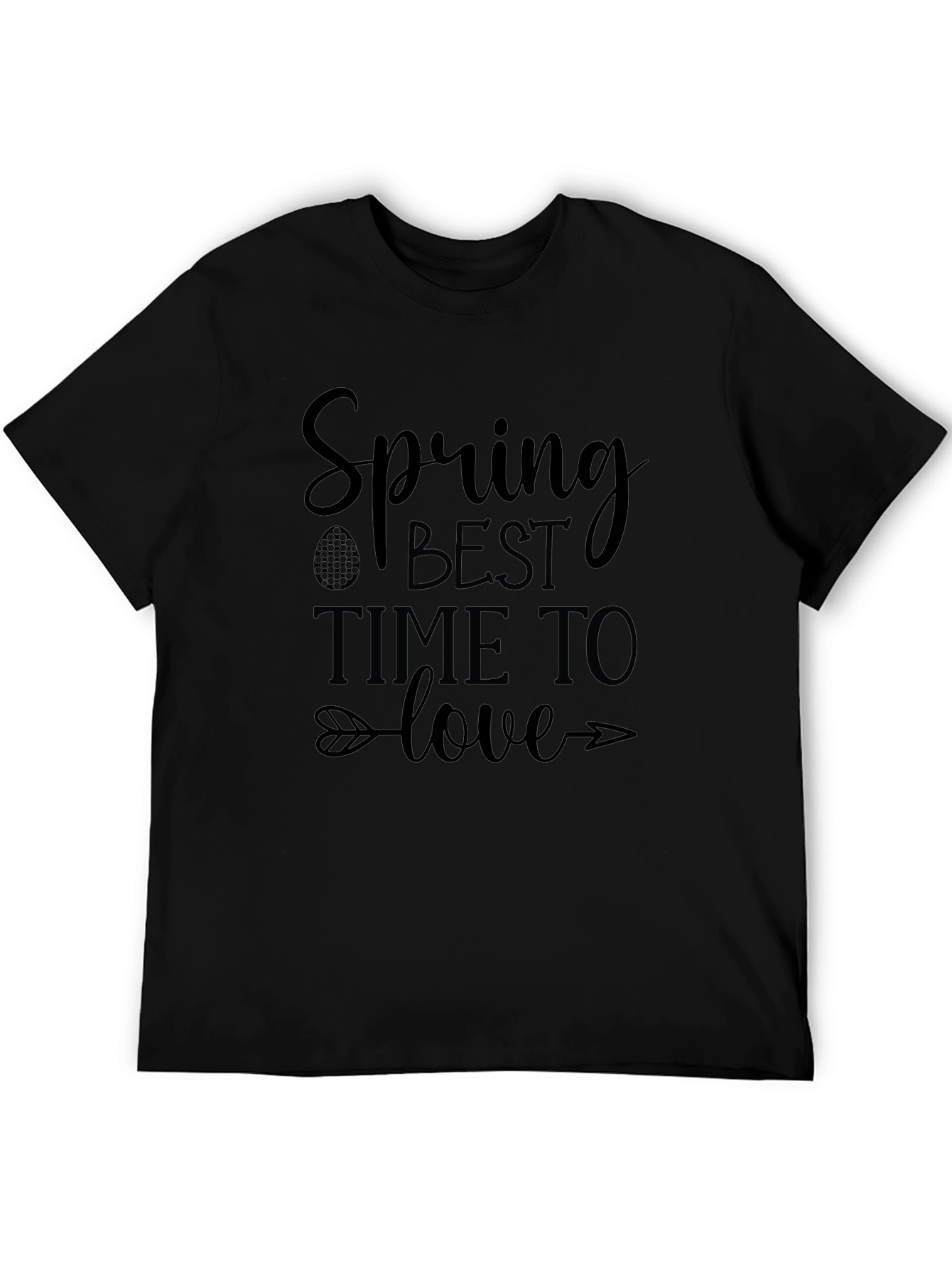 Spring is Best Time to Love Black T-Shirt