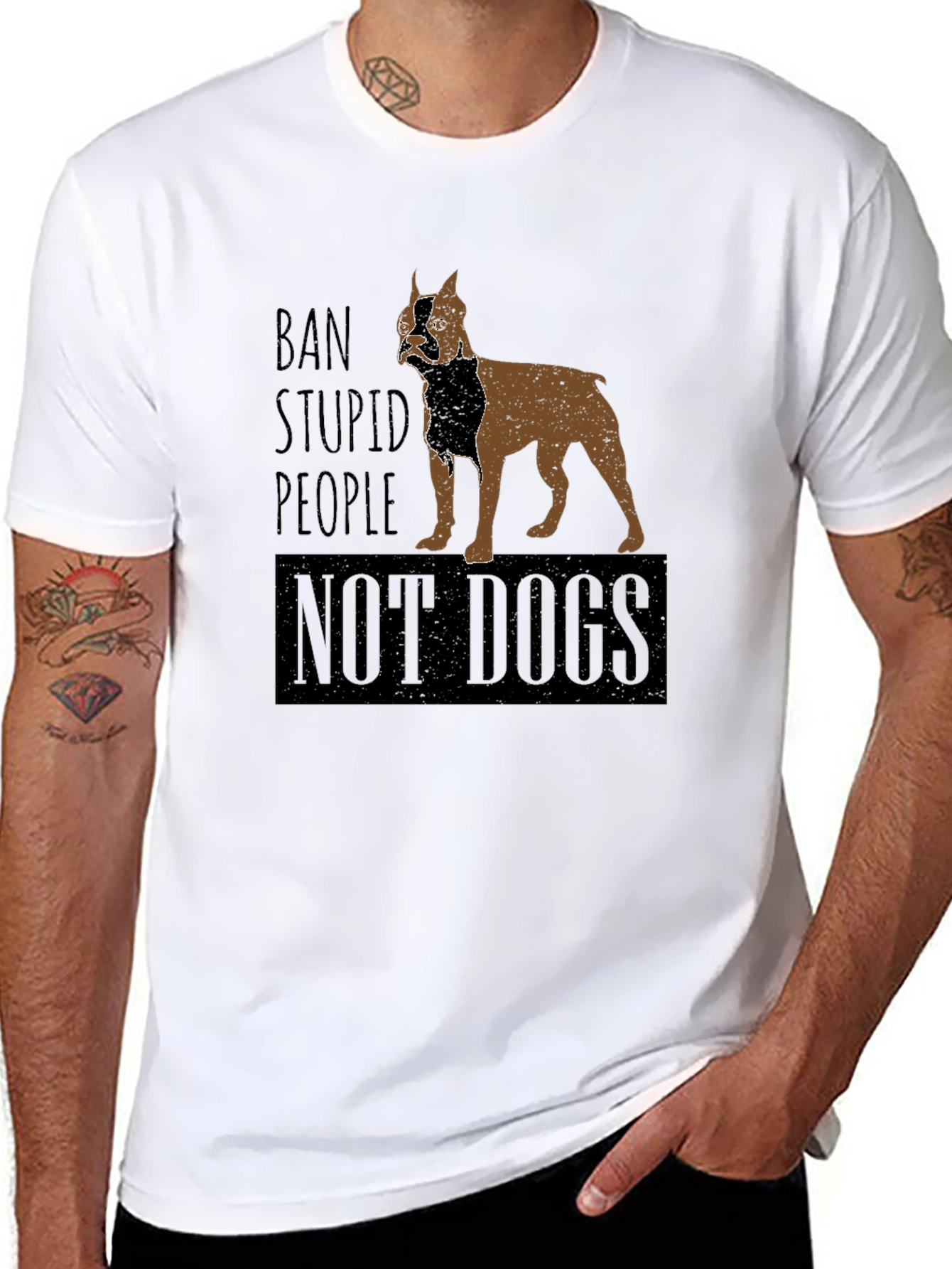 Ban Stupid People Not Dogs T-Shirt