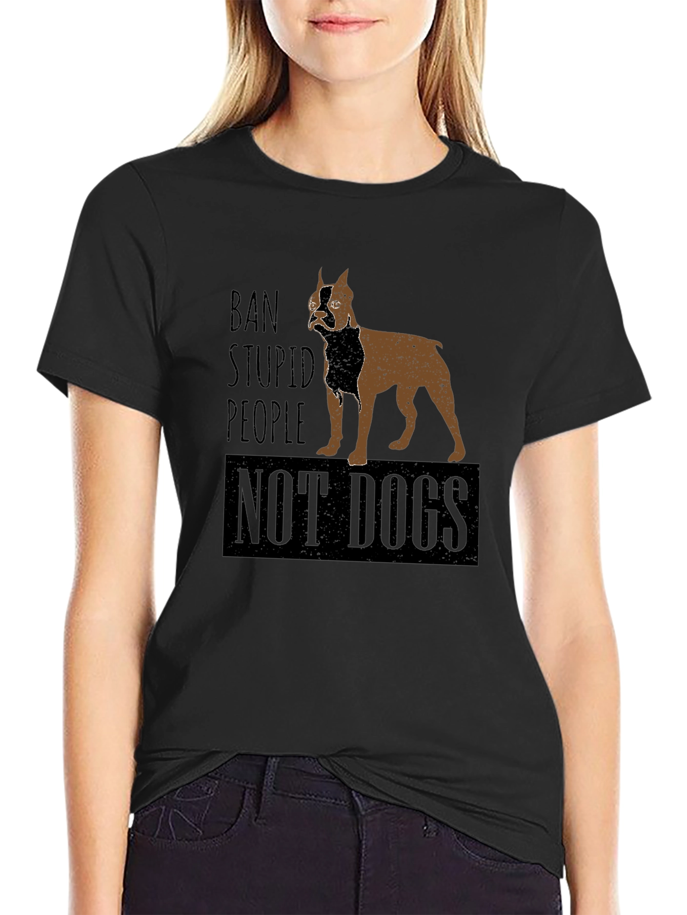 Ban Stupid People Not Dogs T-Shirt
