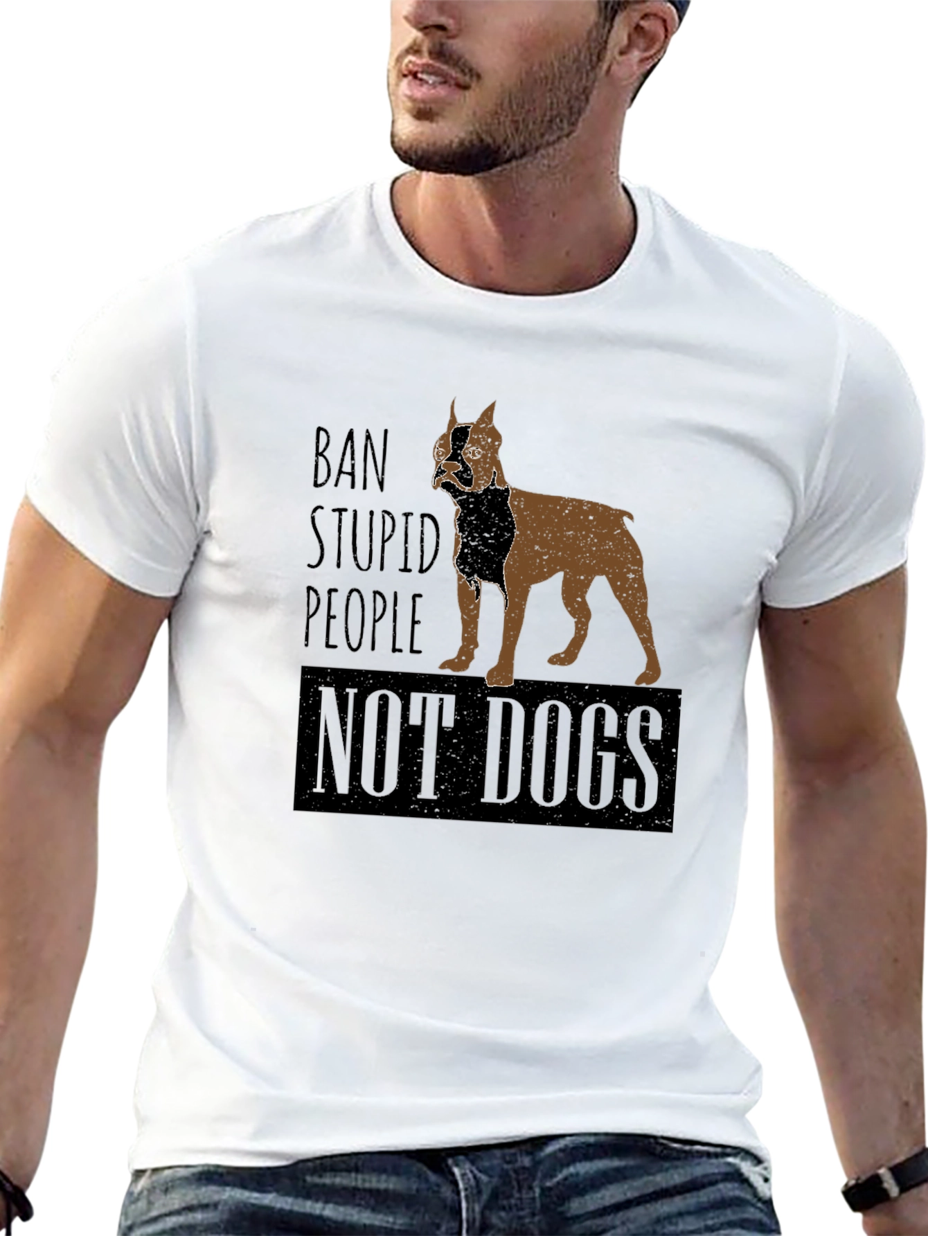 Ban Stupid People Not Dogs T-Shirt