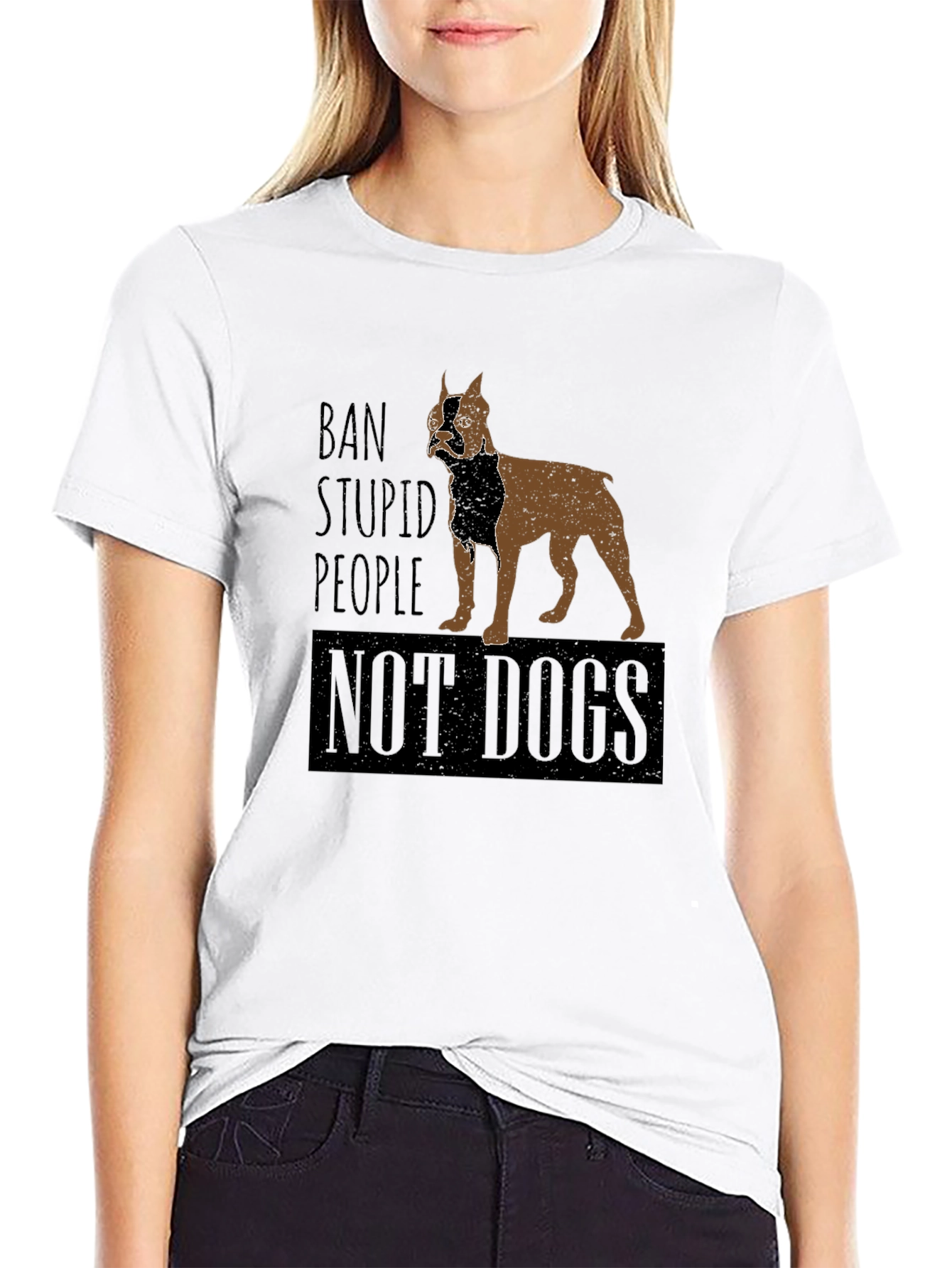 Ban Stupid People Not Dogs T-Shirt