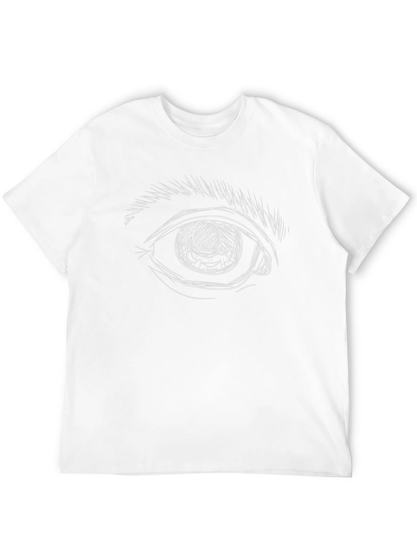 Eye Sketch Graphic Black T-Shirt