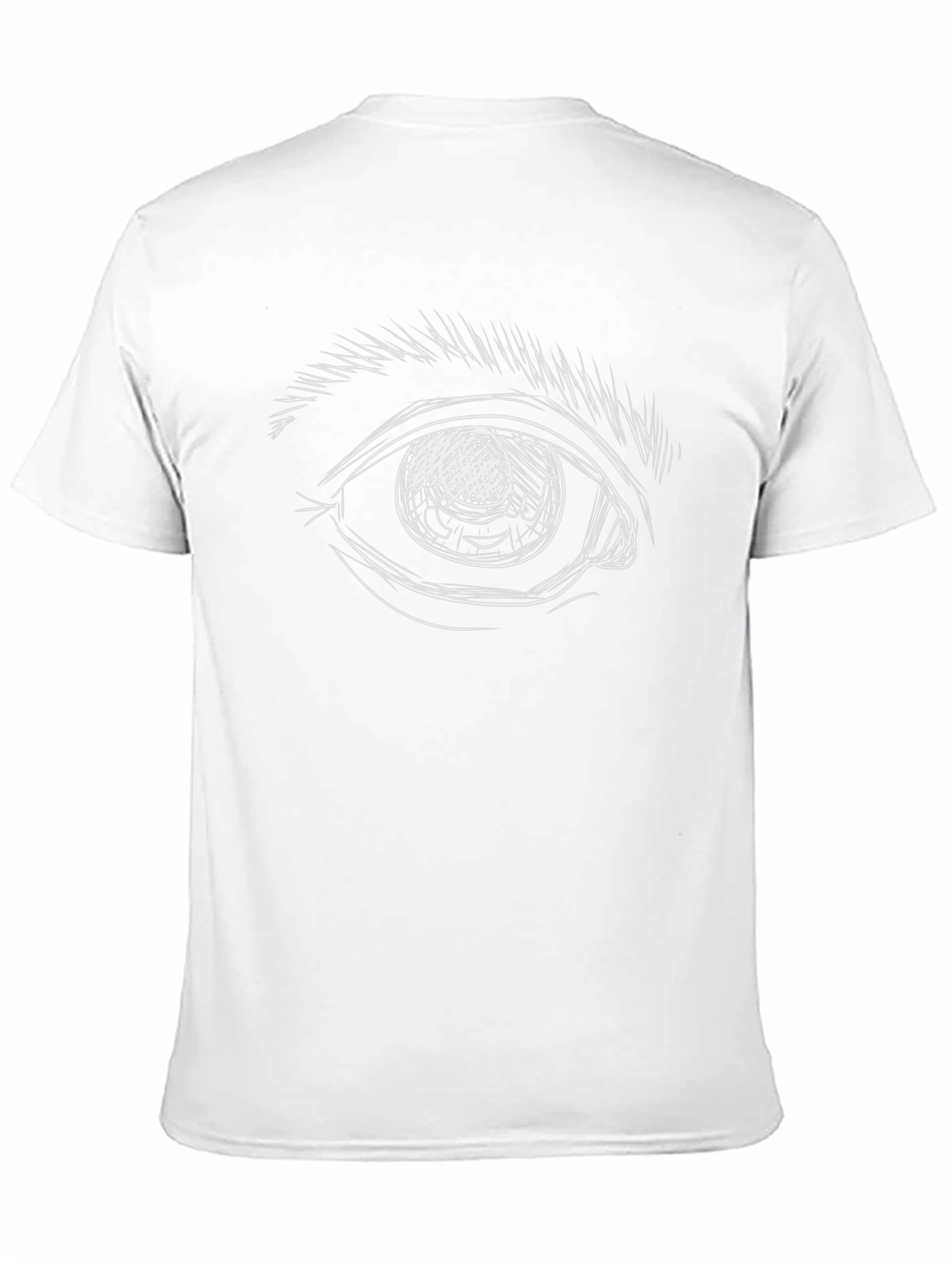 Eye Sketch Graphic Black T-Shirt