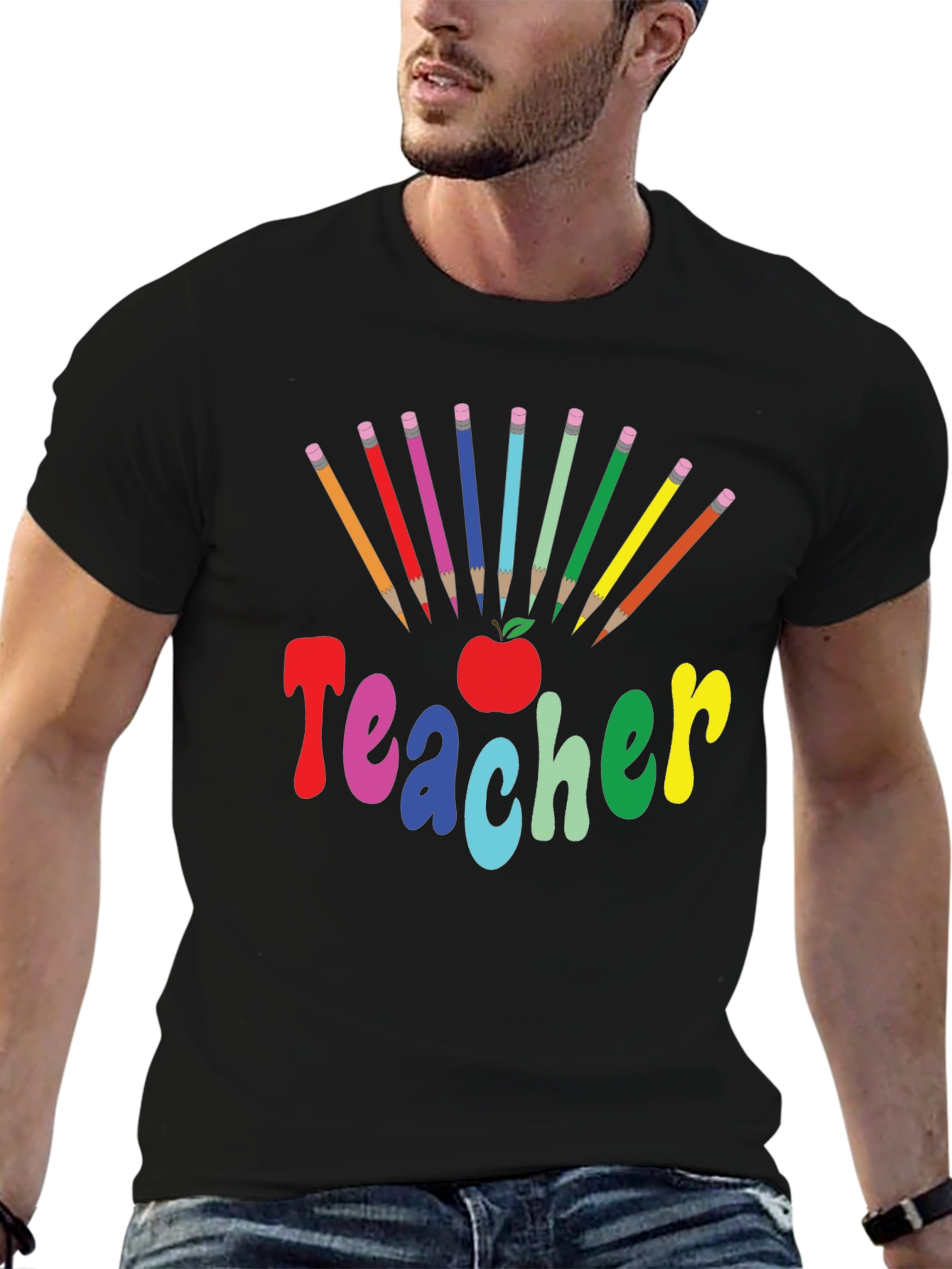 Teacher Colorful Graphic T-Shirt