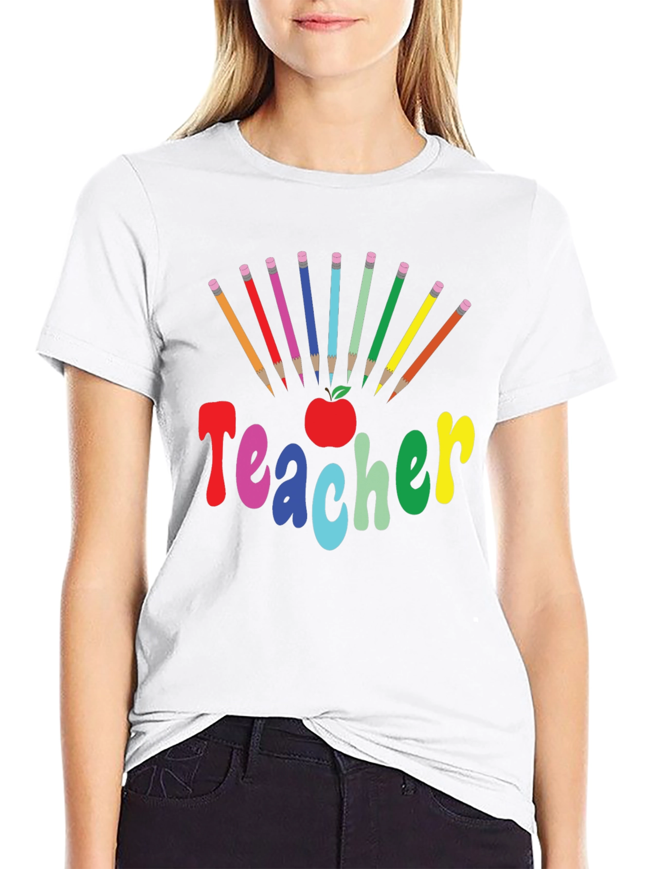 Teacher Colorful Graphic T-Shirt