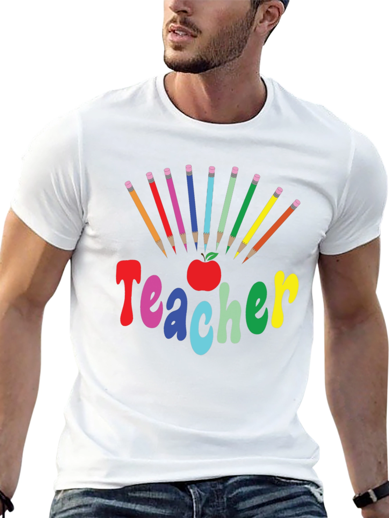 Teacher Colorful Graphic T-Shirt