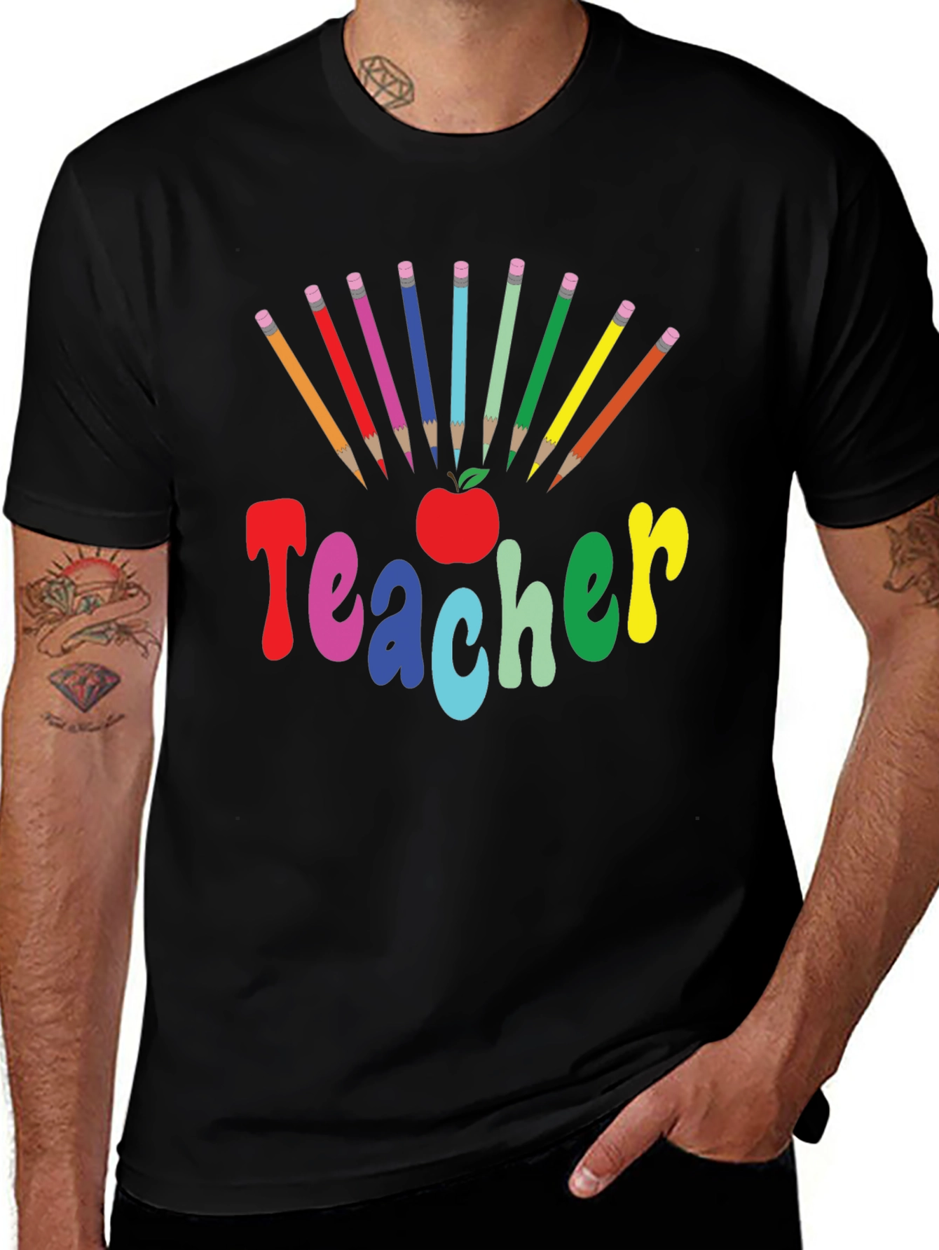 Teacher Colorful Graphic T-Shirt