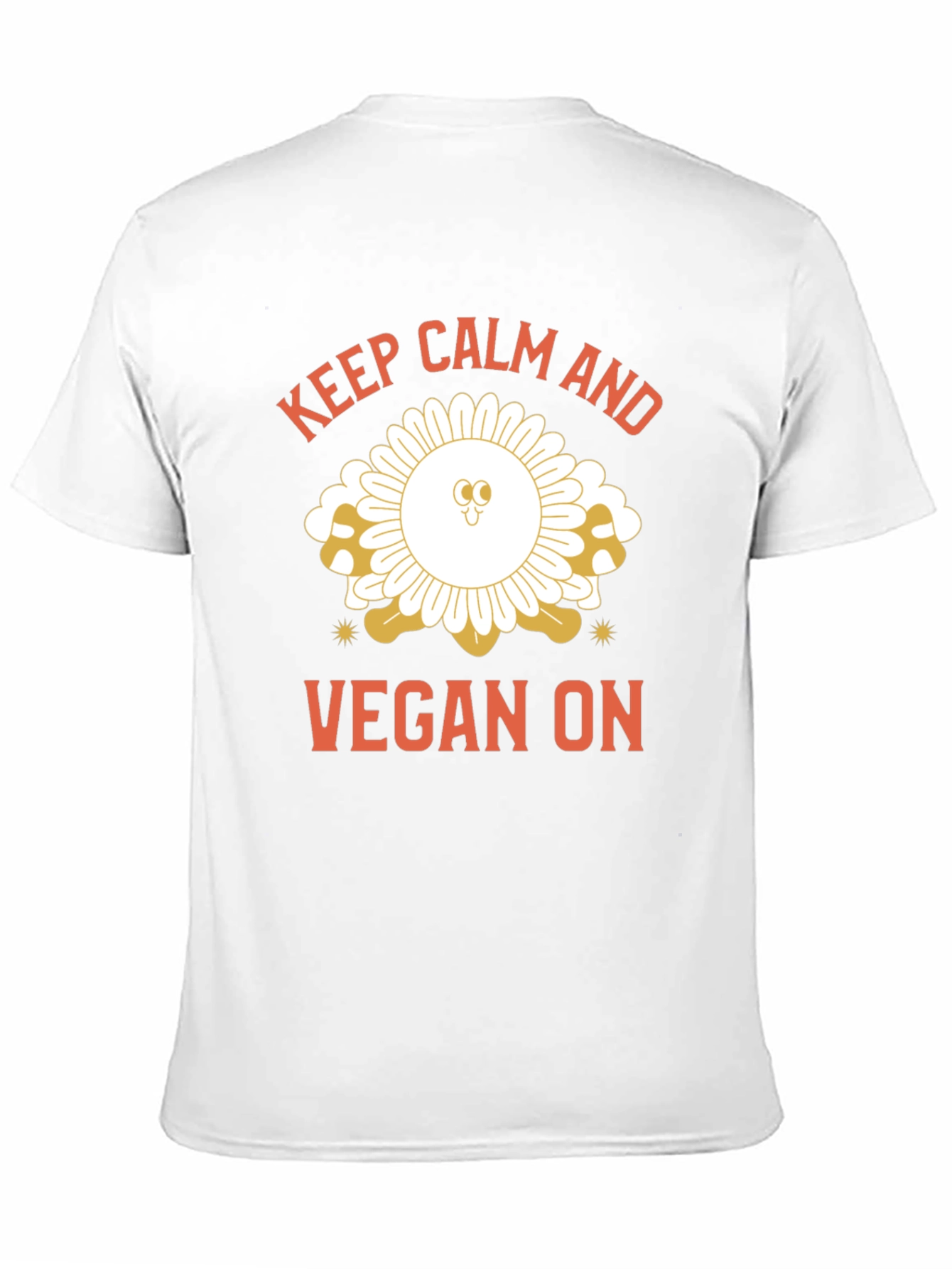 Keep Calm and Vegan On Black T-Shirt