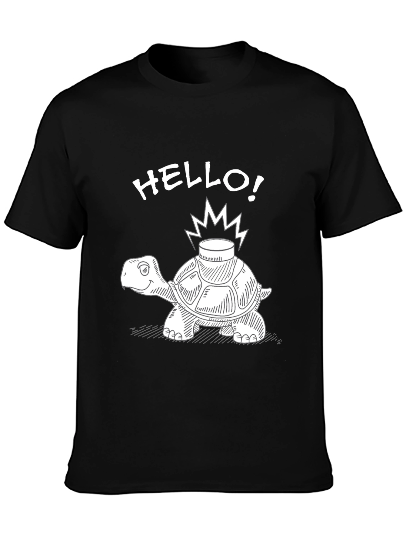 Hello Turtle T-Shirt - Funny Cartoon Style