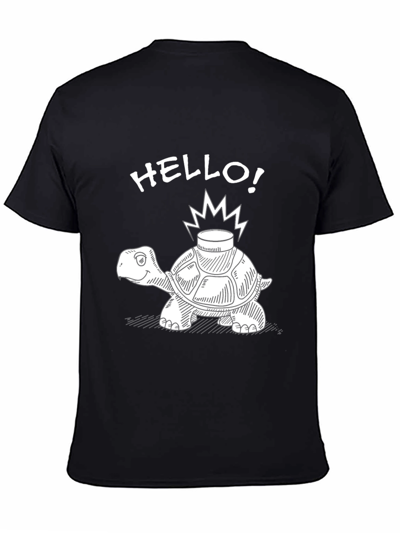 Hello Turtle T-Shirt - Funny Cartoon Style