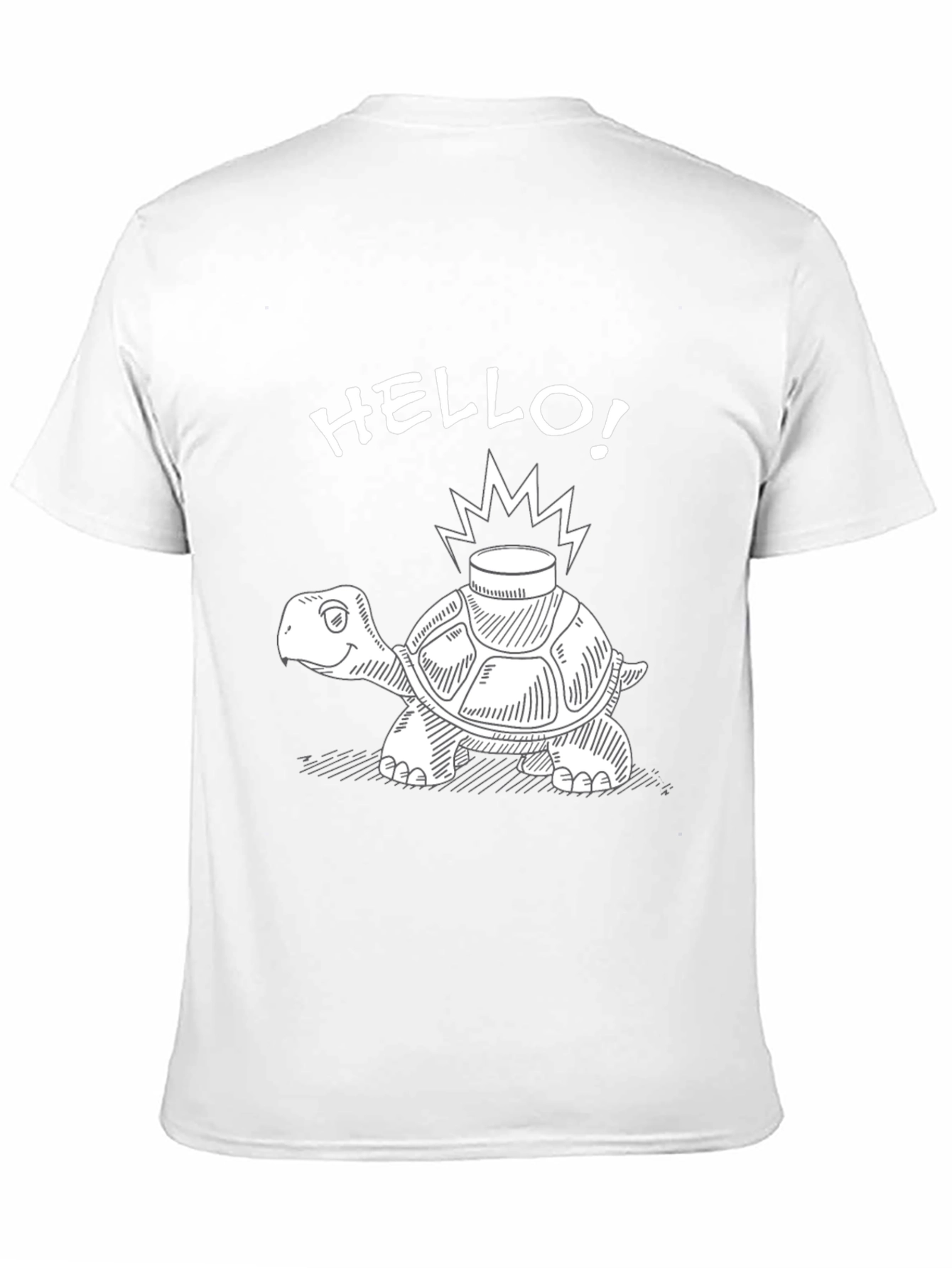 Hello Turtle T-Shirt - Funny Cartoon Style