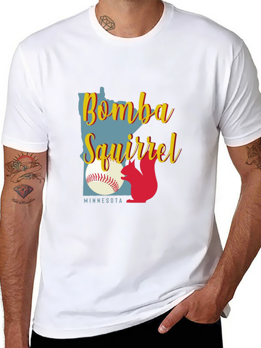 Bombs Squirrel Minnesota Baseball Graphic Tee