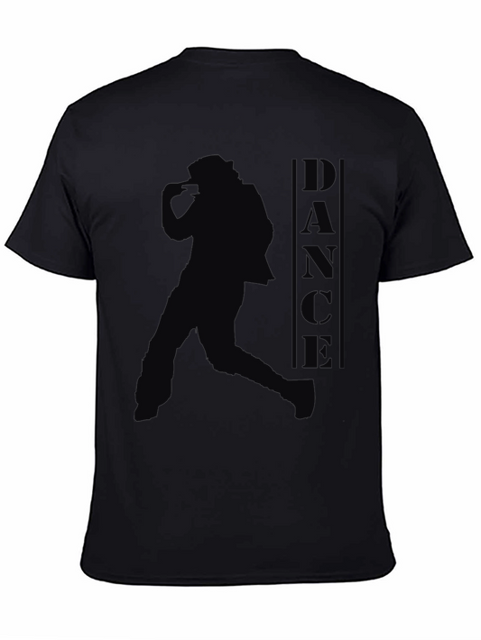 Black Dance Silhouette Graphic T-Shirt