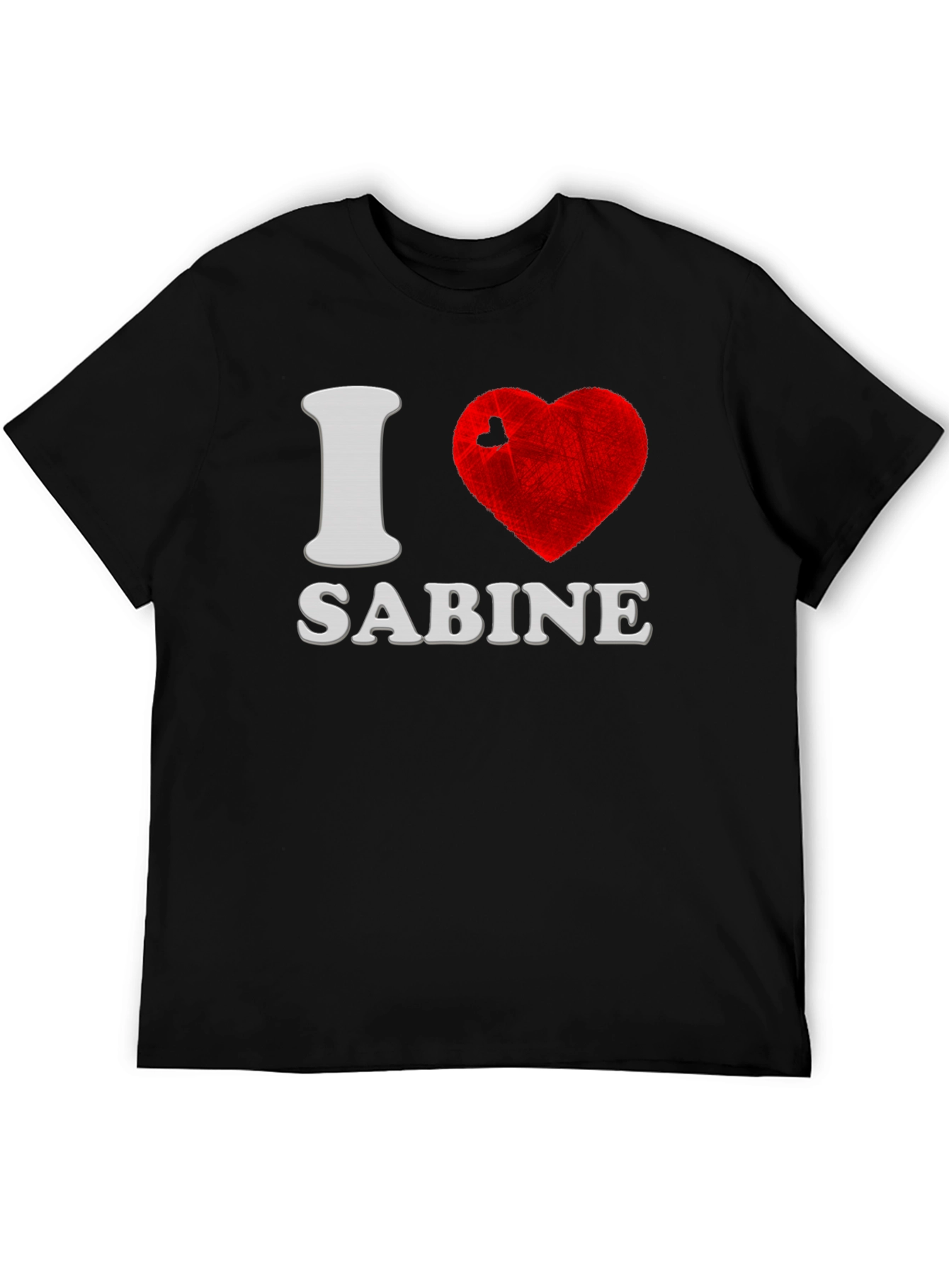 I Love Sabine T-Shirt - Novelty Graphic Tee