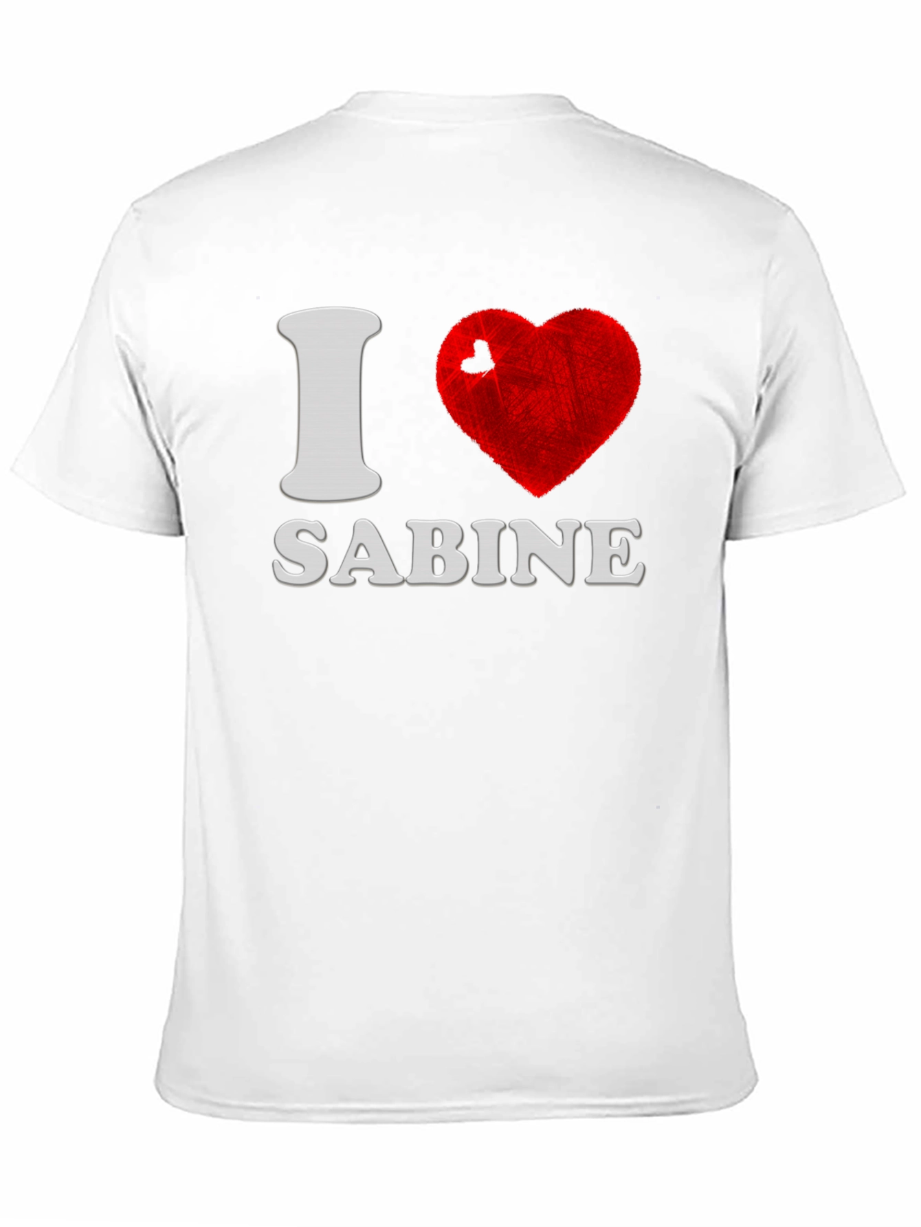 I Love Sabine T-Shirt - Novelty Graphic Tee