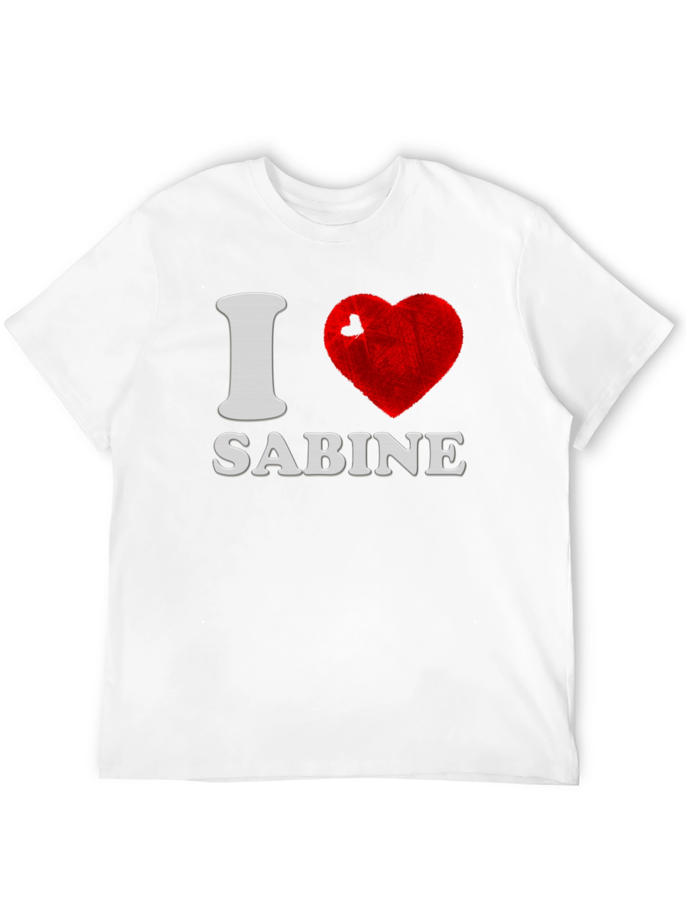 I Love Sabine T-Shirt - Novelty Graphic Tee