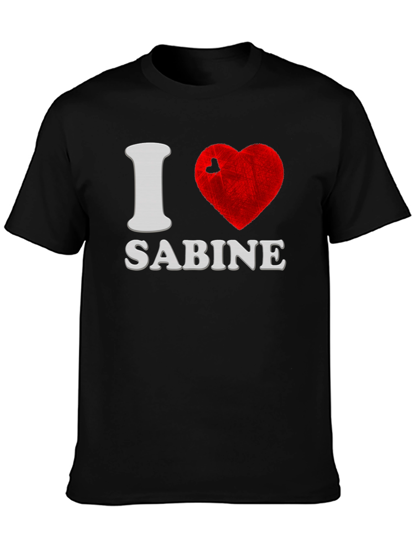 I Love Sabine T-Shirt - Novelty Graphic Tee