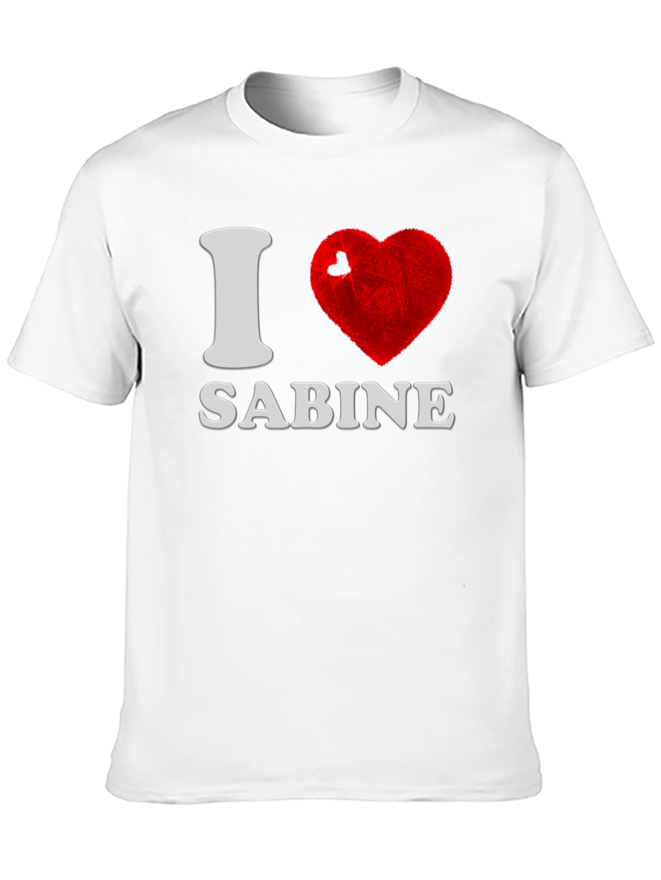 I Love Sabine T-Shirt - Novelty Graphic Tee